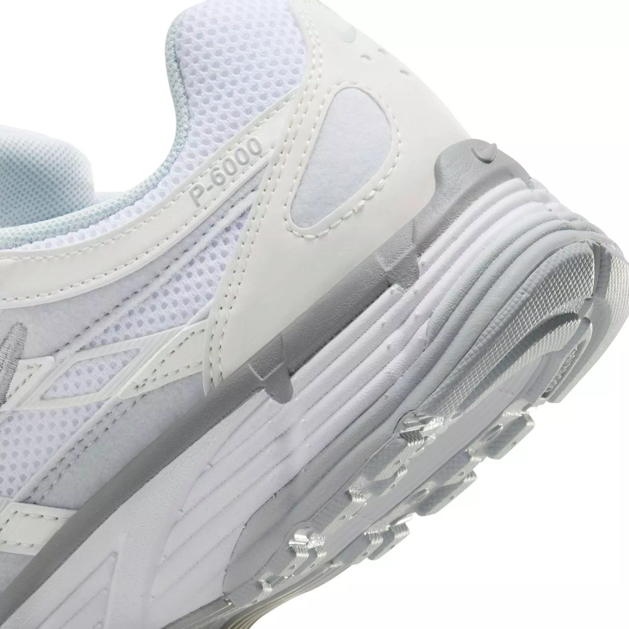 Nike P-6000 "MLTC Summit White/White/Pure Platinum" Women's Shoe - WHITE/SILVER
