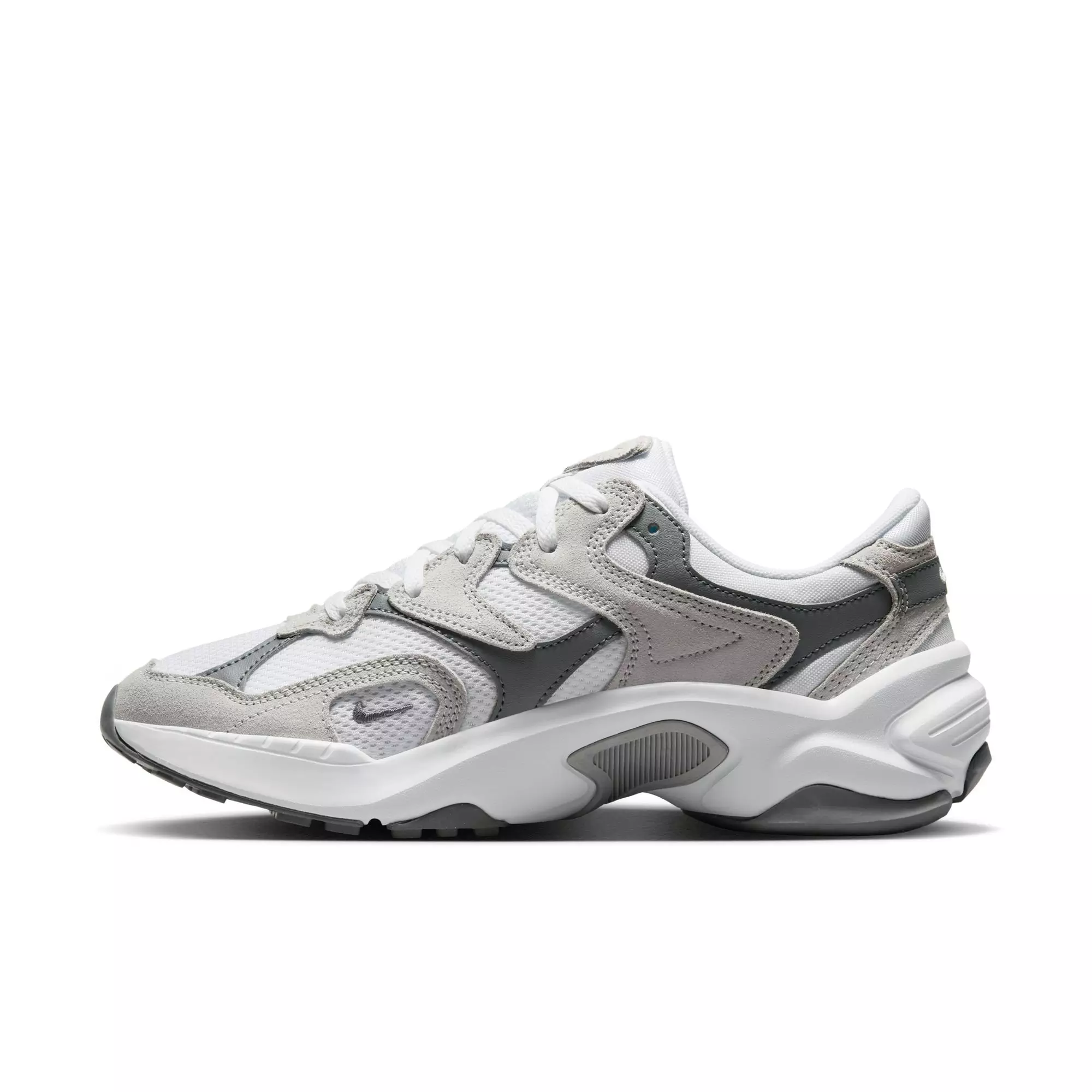 Nike AL8 "White/Metallic Silver/Smoke Grey/Black" Women's Shoe - WHITE/BLACK/SILVER