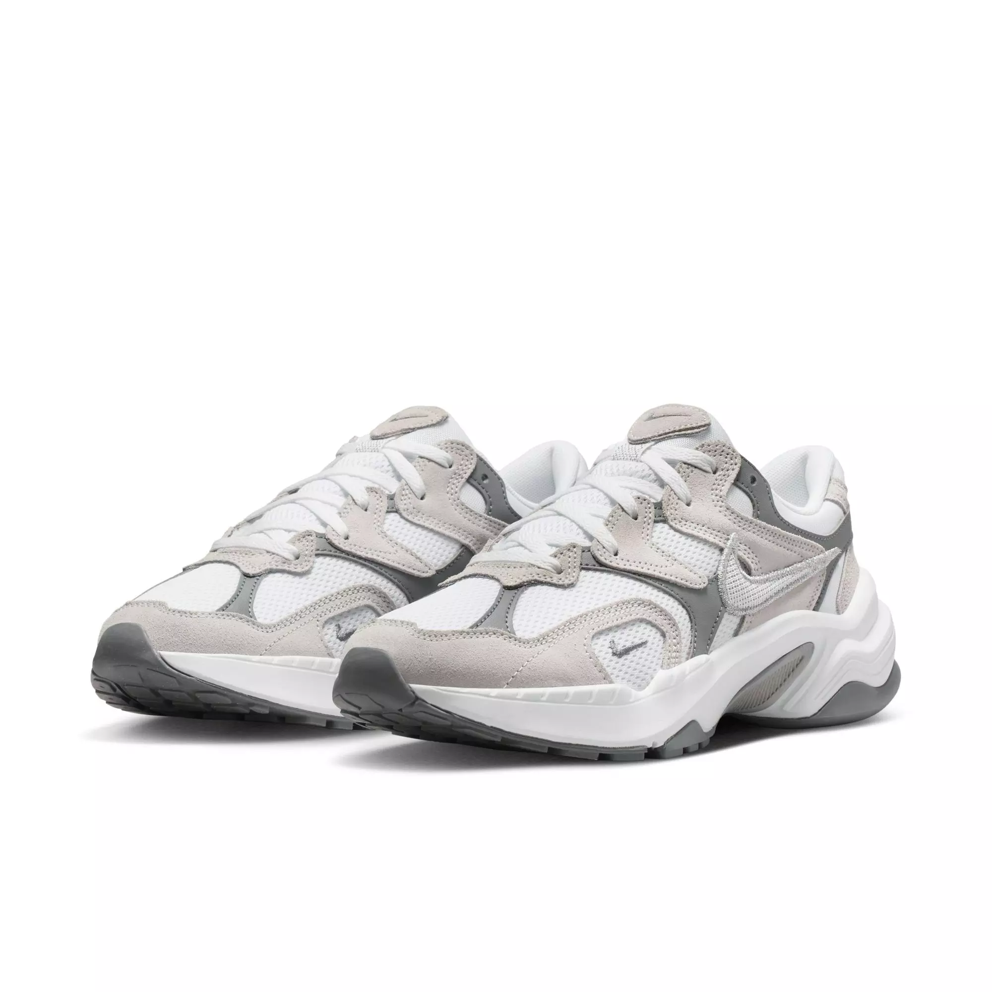 Nike AL8 "White/Metallic Silver/Smoke Grey/Black" Women's Shoe - WHITE/BLACK/SILVER