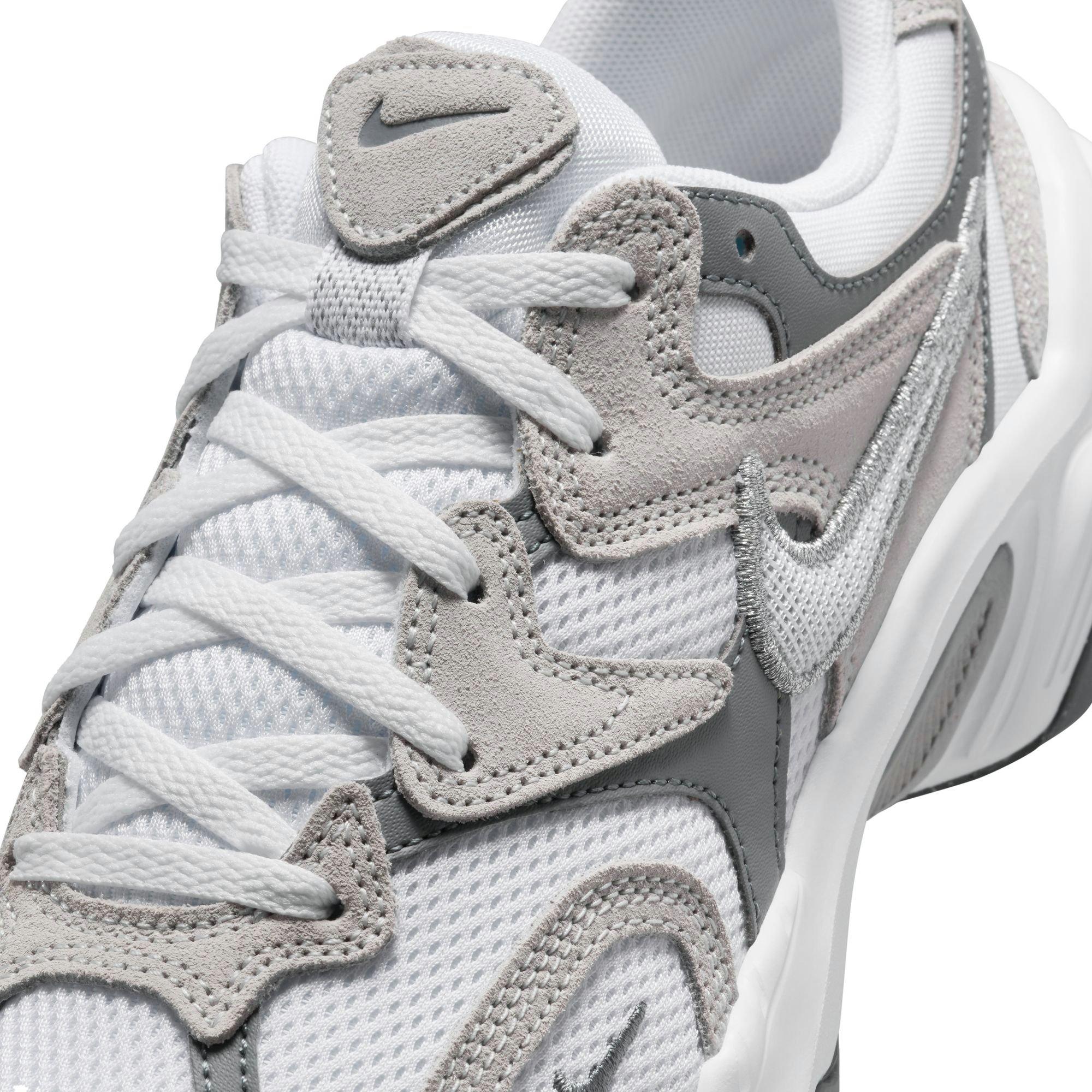 Nike AL8 "White/Metallic Silver/Smoke Grey/Black" Women's Shoe - WHITE/BLACK/SILVER Thumbnail View 10