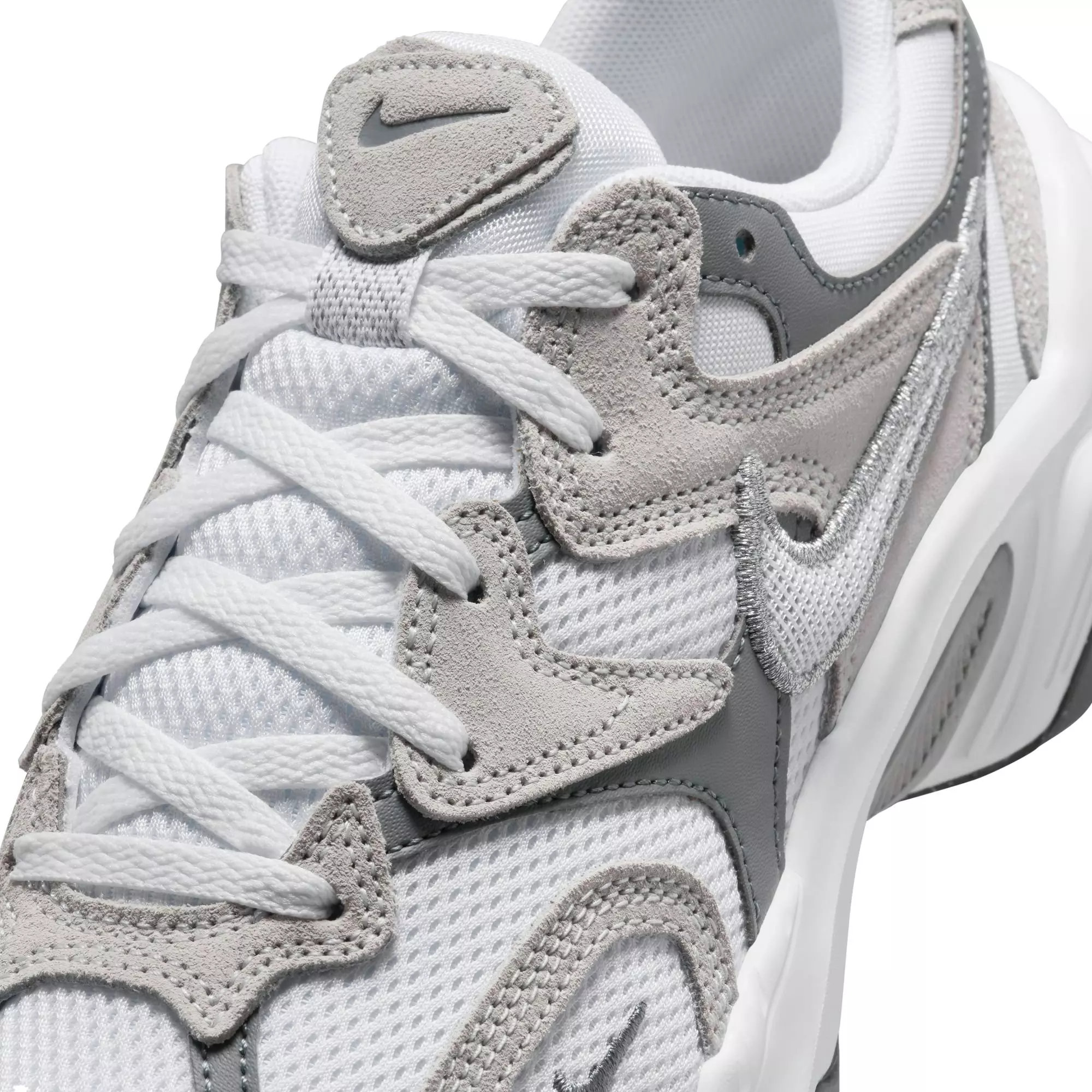 Nike AL8 "White/Metallic Silver/Smoke Grey/Black" Women's Shoe - WHITE/BLACK/SILVER