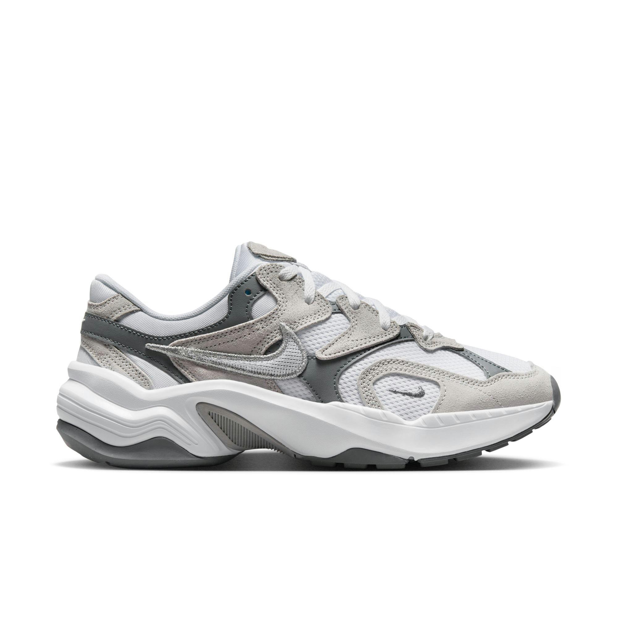 Nike AL8 "White/Metallic Silver/Smoke Grey/Black" Women's Shoe - WHITE/BLACK/SILVER