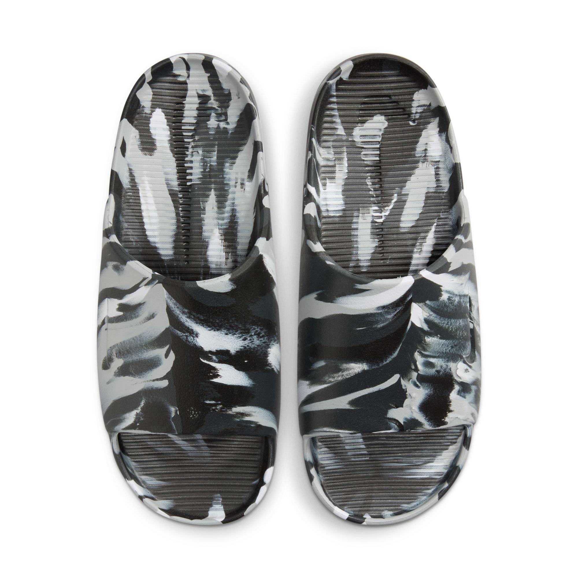Nike Calm SE "Black/White" Men's Slide - BLACK/WHITE Thumbnail View 5