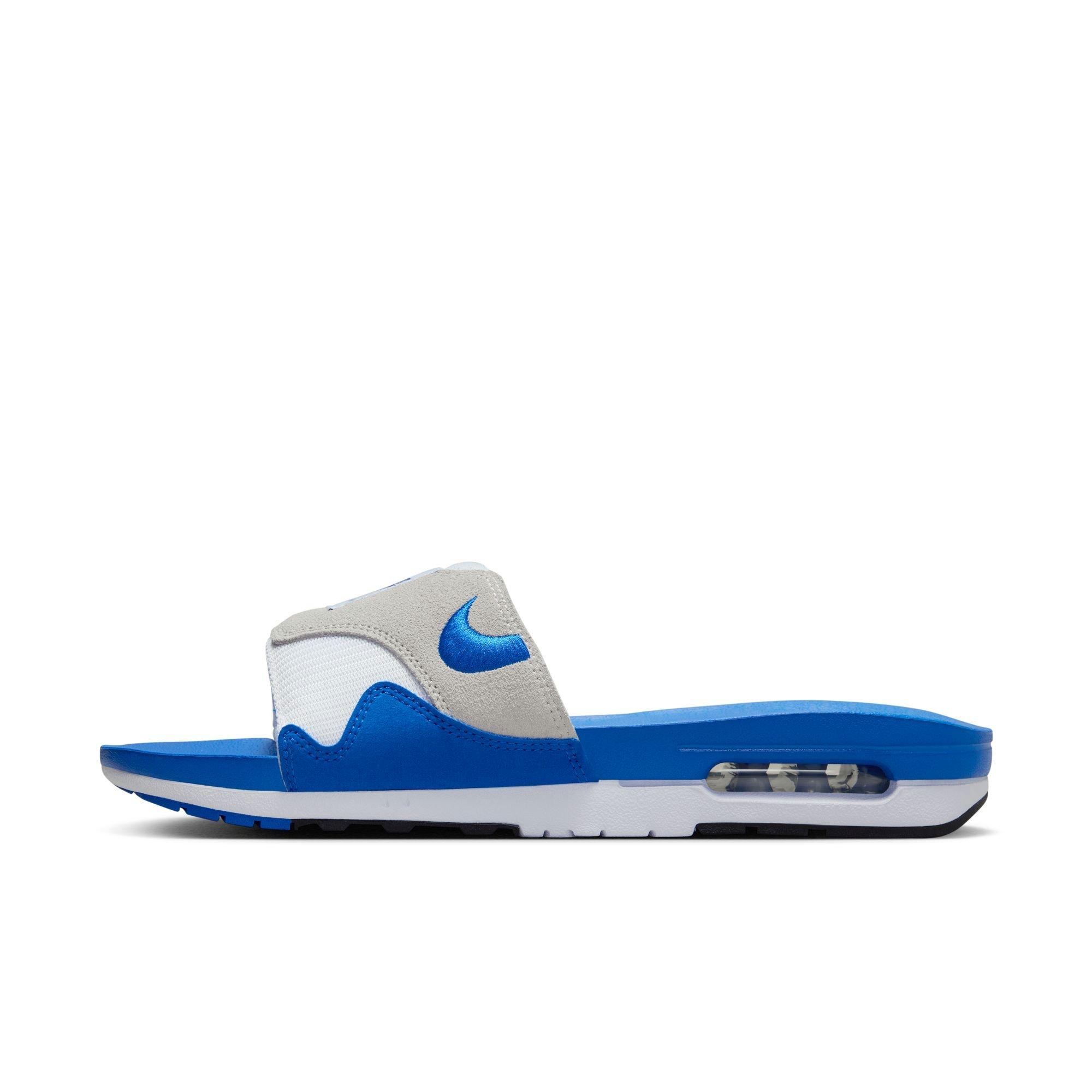 Nike Air Max 1 Men's "White/Royal Blue/Black/Lt Neutral Grey" Slide