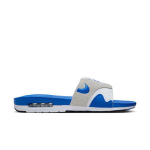Nike Air Max 1 "White/Royal Blue/Black/Lt Neutral Grey" Men's Slide