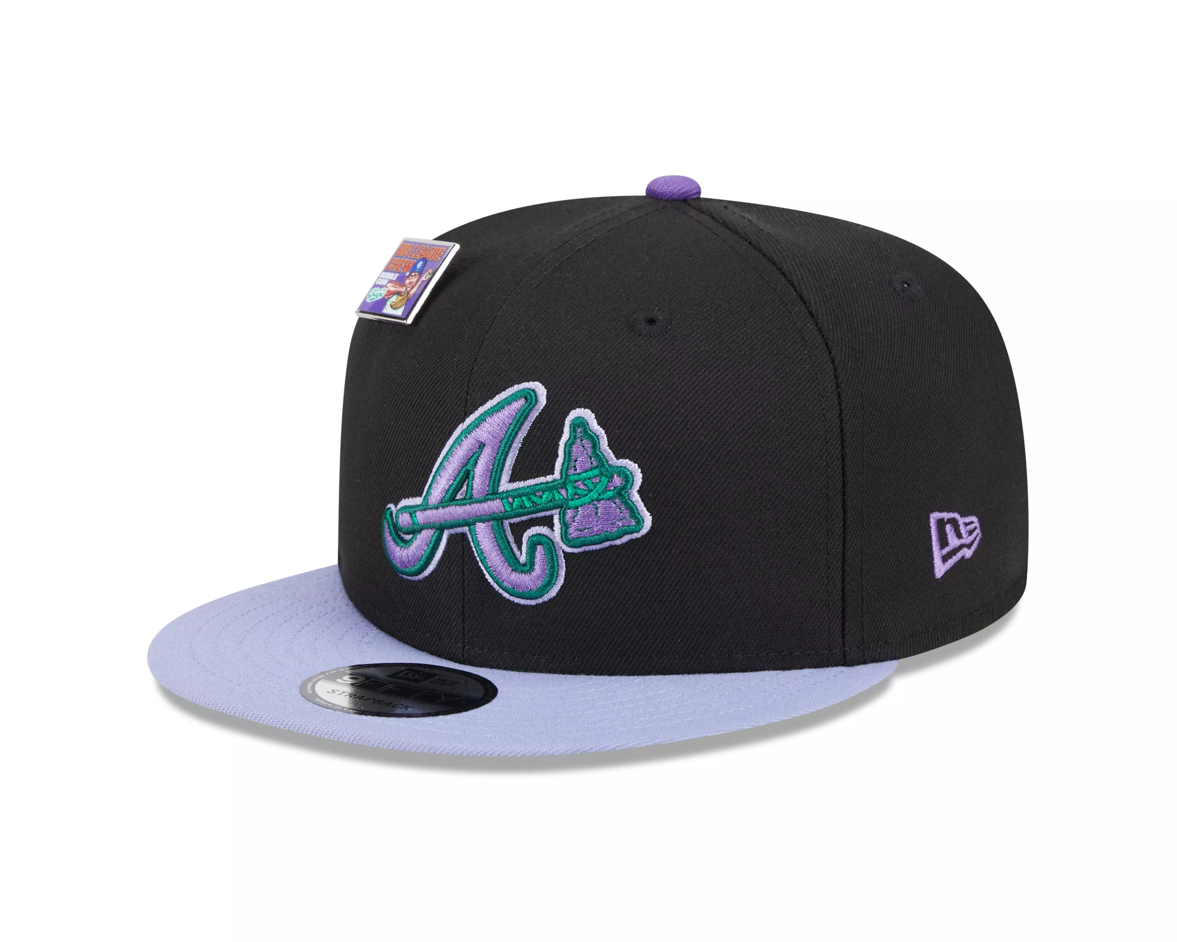 New Era Big League Chew Atlanta Braves 9FIFTY Snapback-Black/Grey - BLACK/GREY