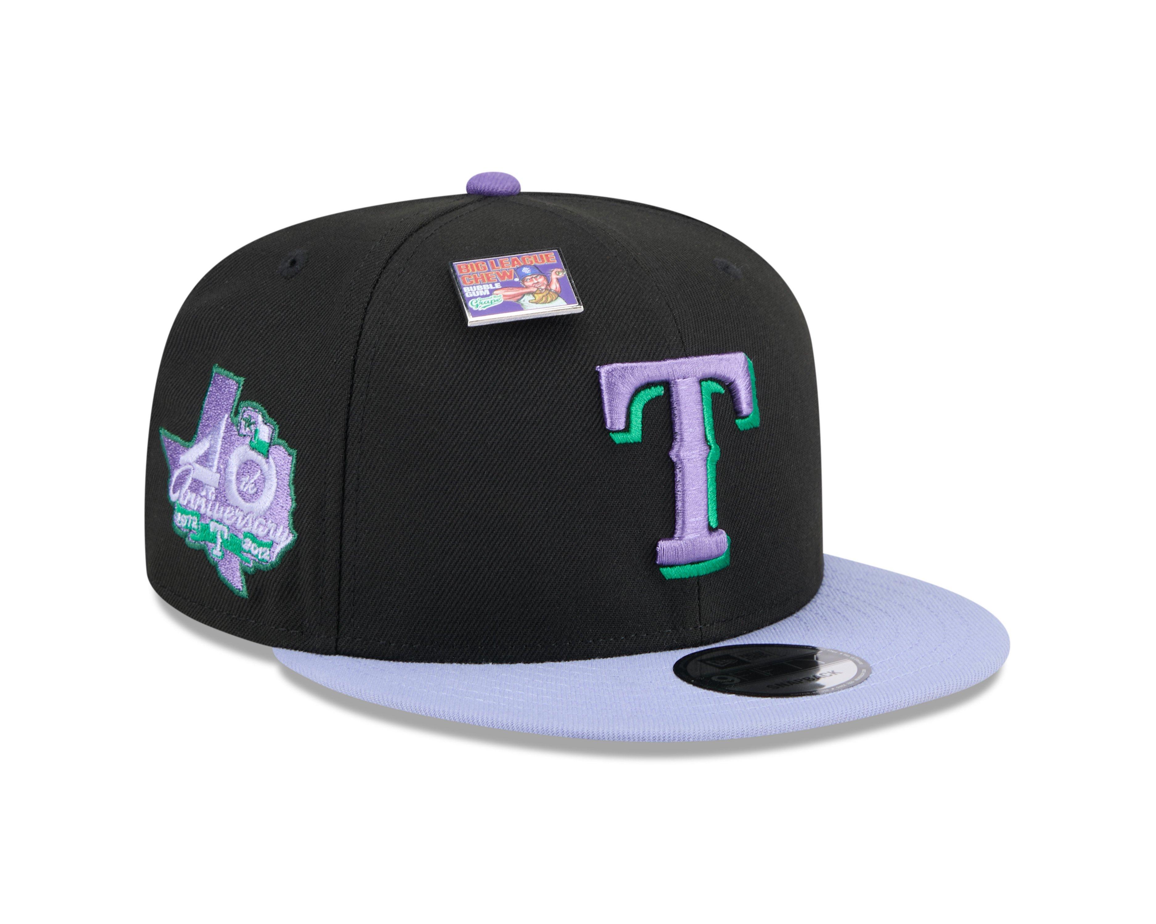 New Era Big League Chew Texas Rangers 9FIFTY Black/Grey Snapback