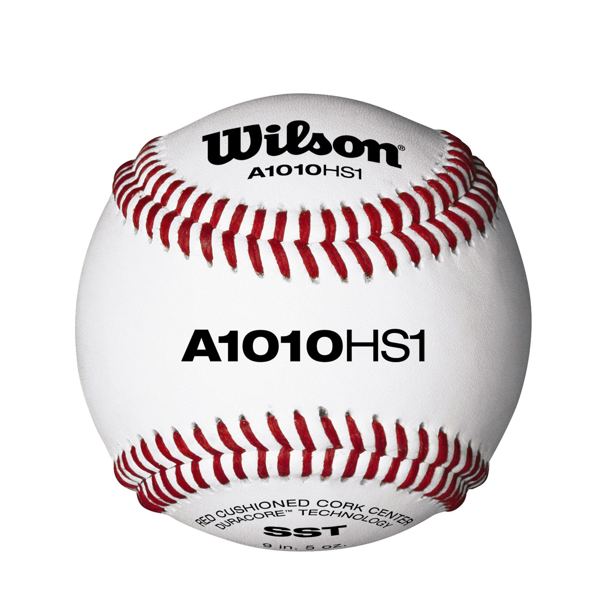 Wilson NFHS A1010 Pro Series Baseball - WHITE Thumbnail View 1