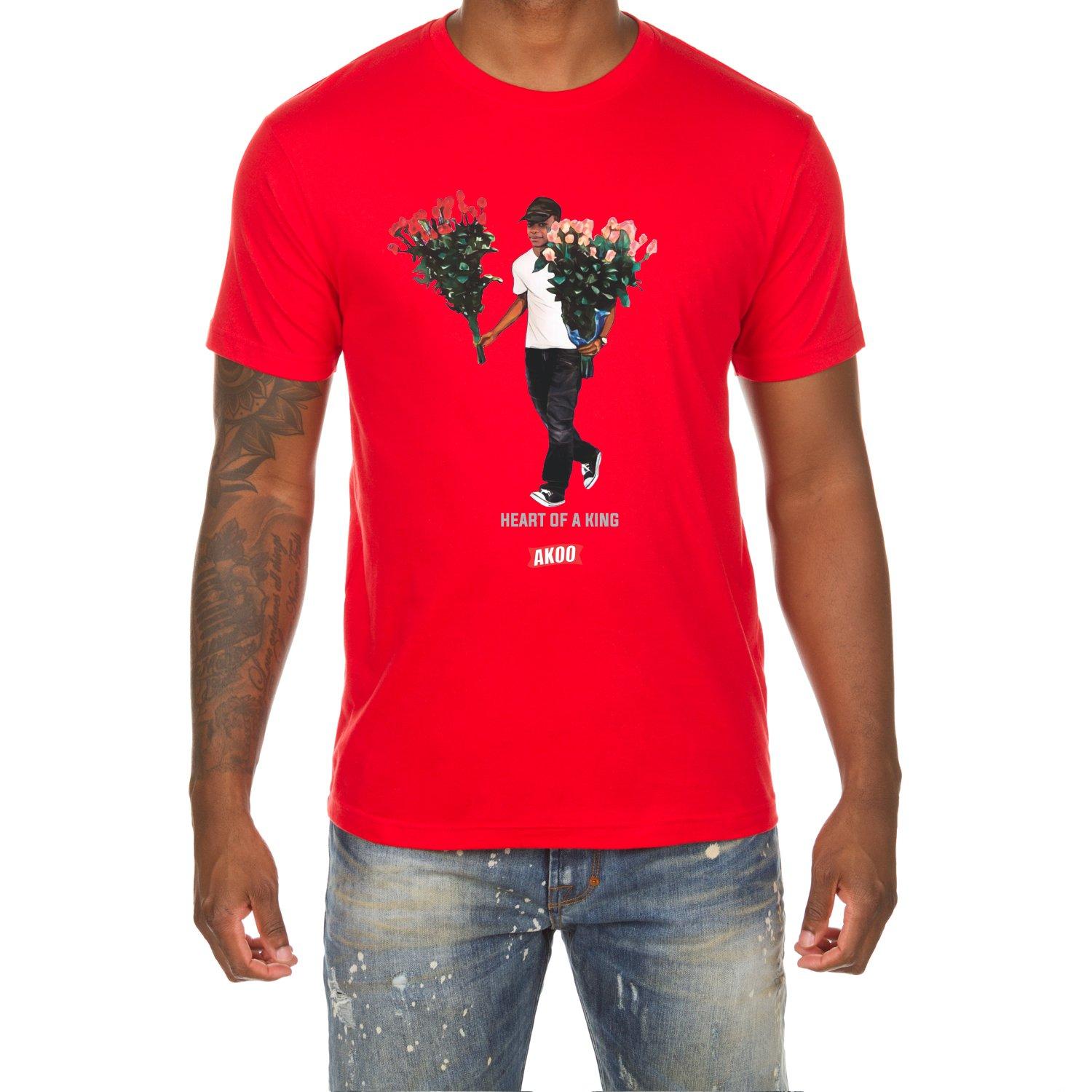 AKOO Bouquet Men's Red Tee