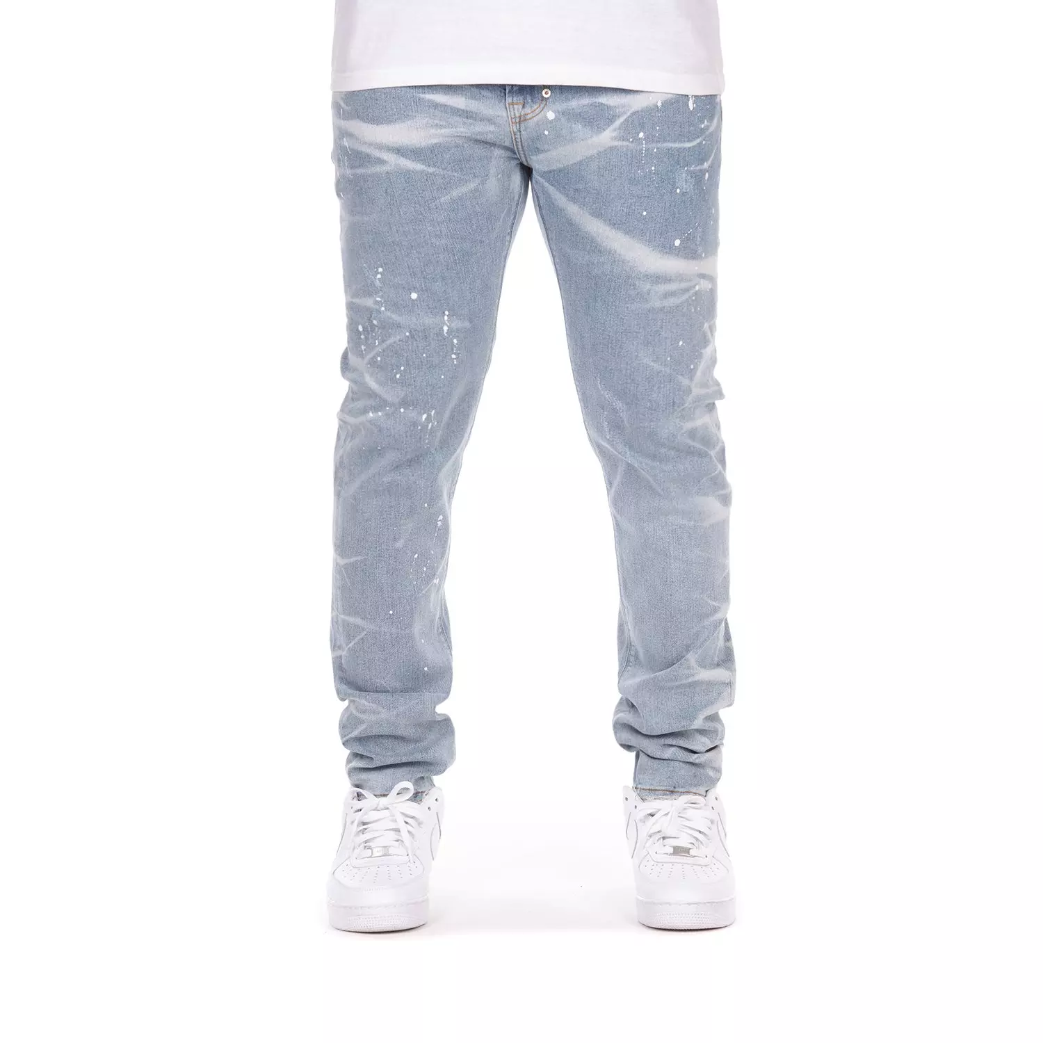 AKOO Men's Heron Slim Fit Jeans - Blue - BLUE