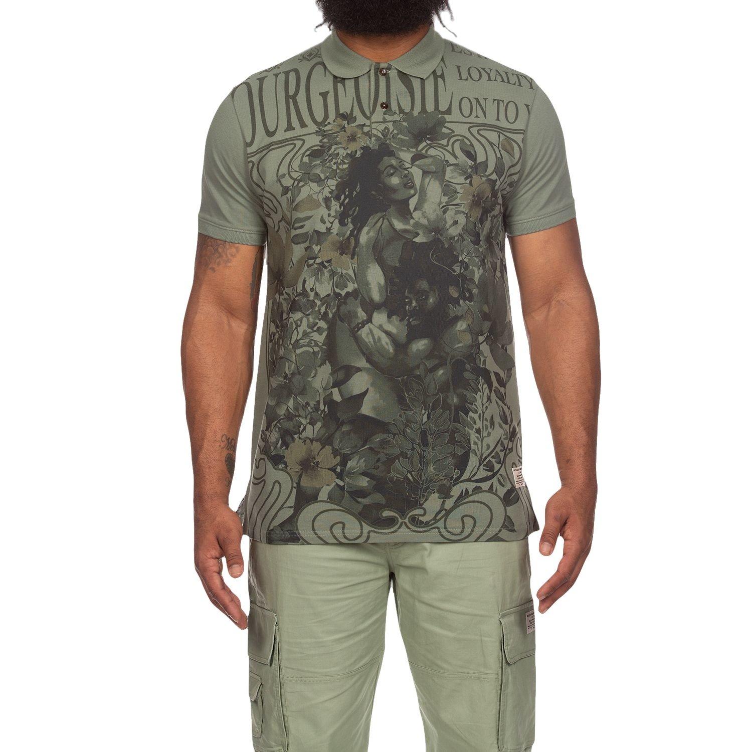 Hustle Gang Men's Spirit Polo - Green - GREEN Thumbnail View 1