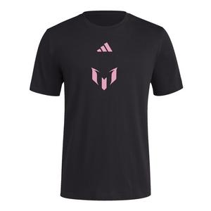 adidas Men's L. Messi Inter Miami FC Unveil Short Sleeve Top-Black