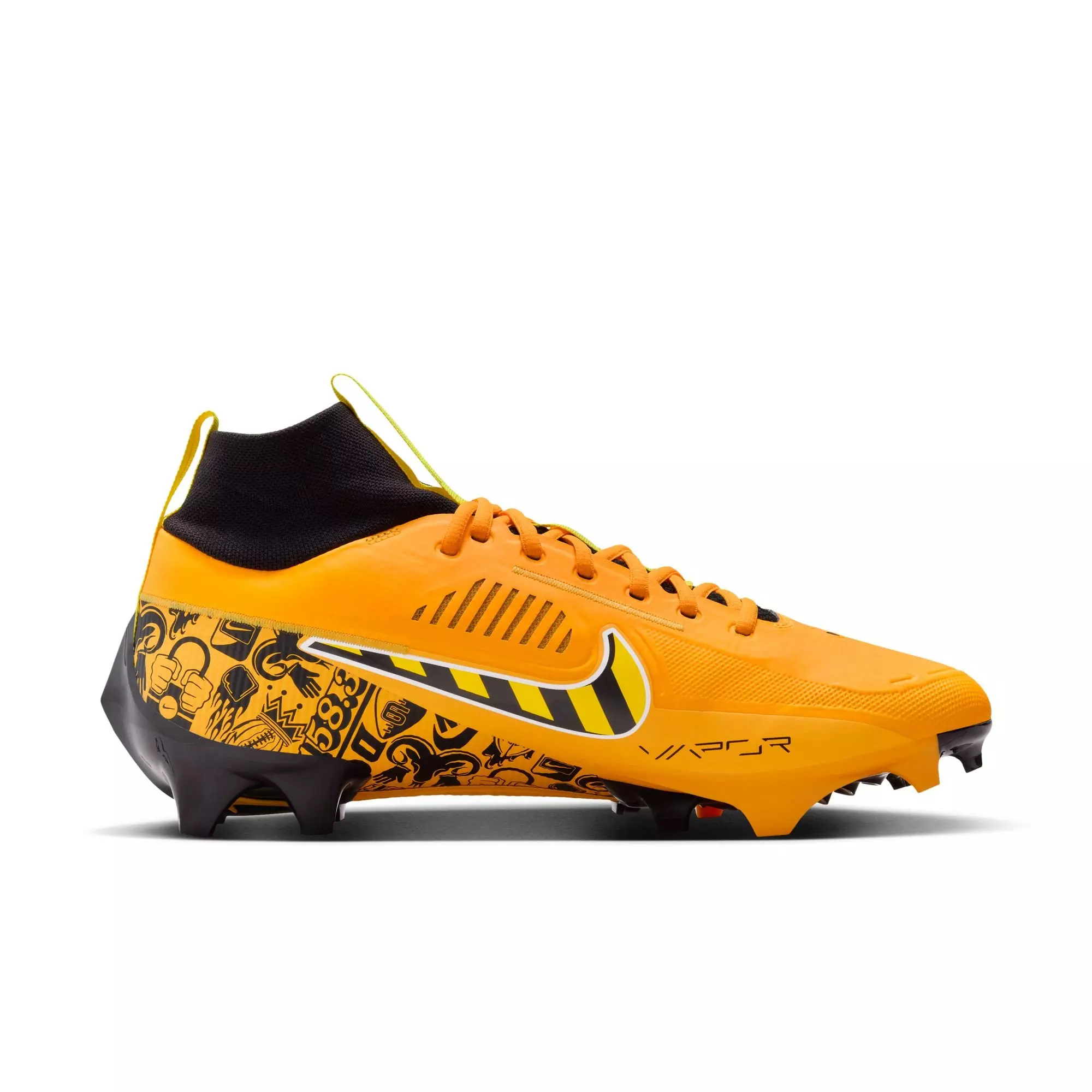 Nike Vapor Edge Pro 360 2 NRG "Laser Orange" Men's Football Cleat - YELLOW/BLACK