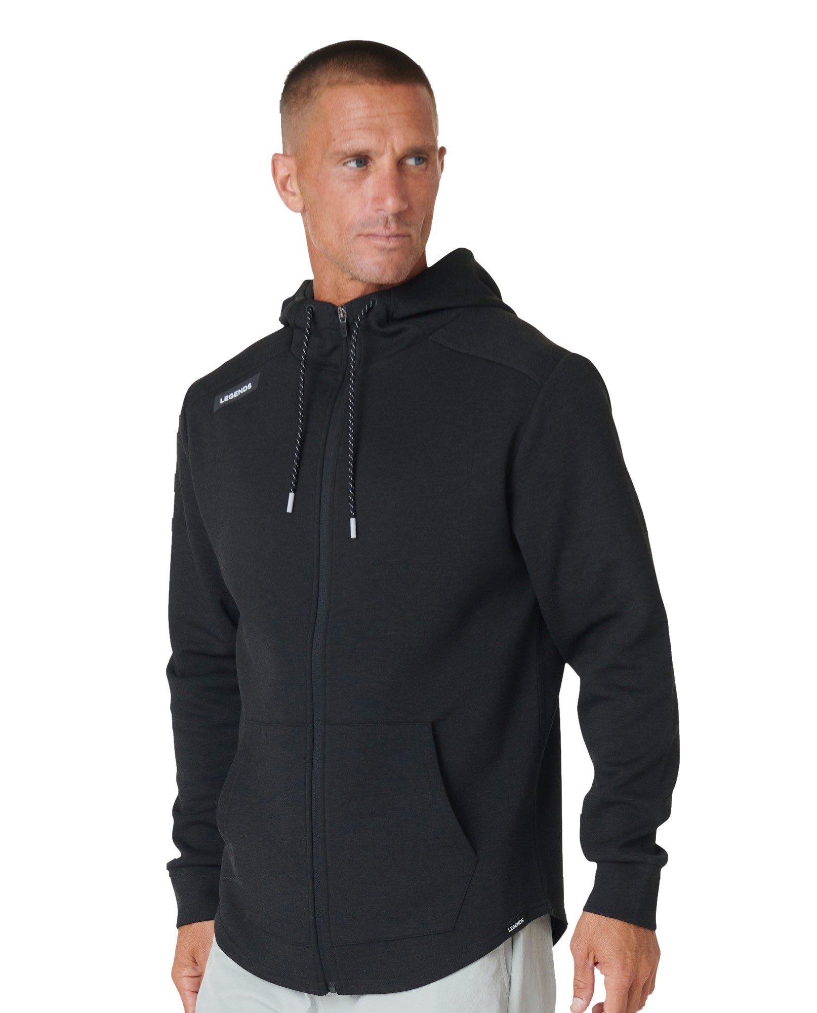 Legends Men's Hawthorne Tech Full-Zip Jacket - BLACK/GREY Thumbnail View 3