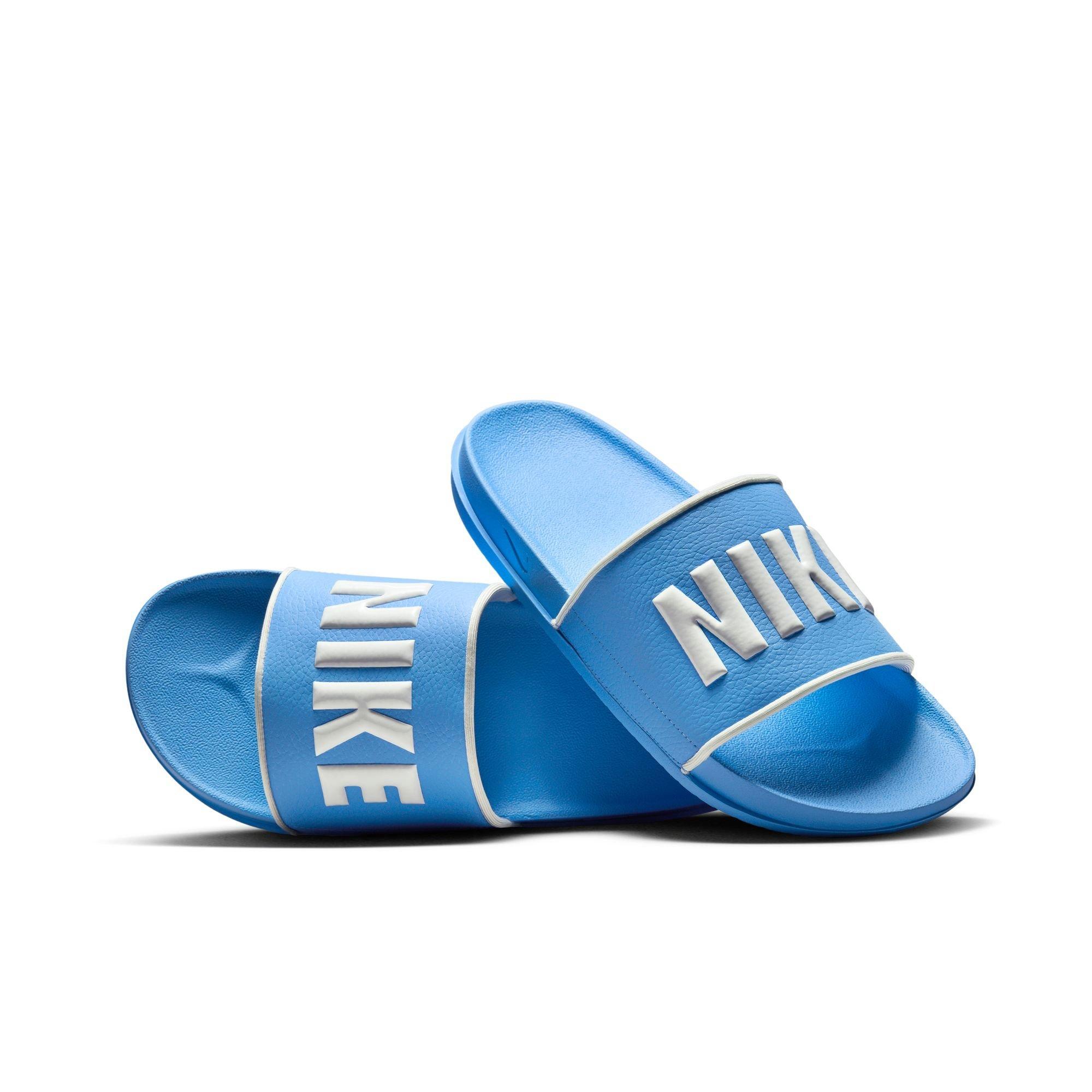 Light blue nike slides hotsell