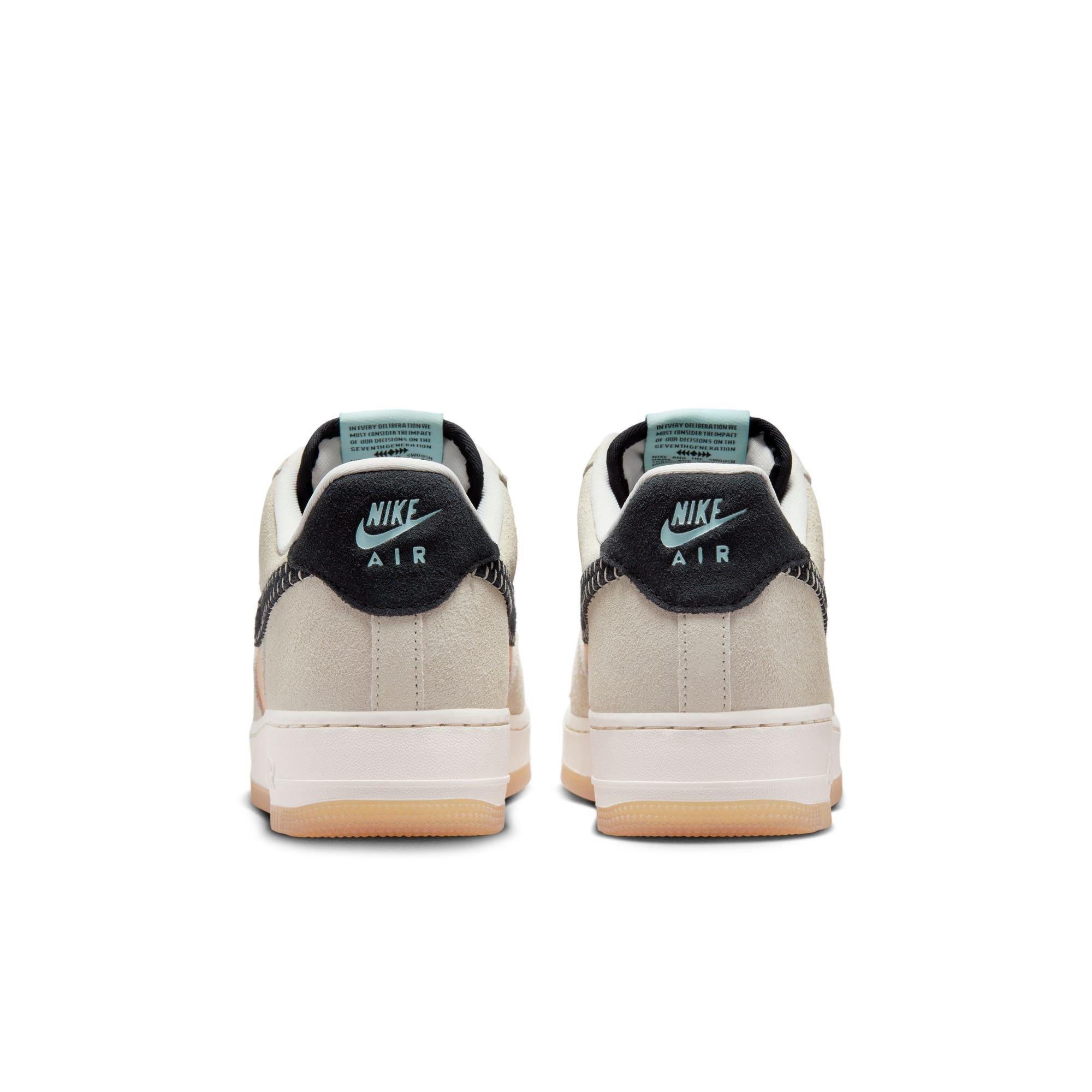 Nike Air Force 1 '07 N7 "Light Bone" Unisex Shoe - LIGHT BONE/BLACK/CITRON TINT Thumbnail View 8
