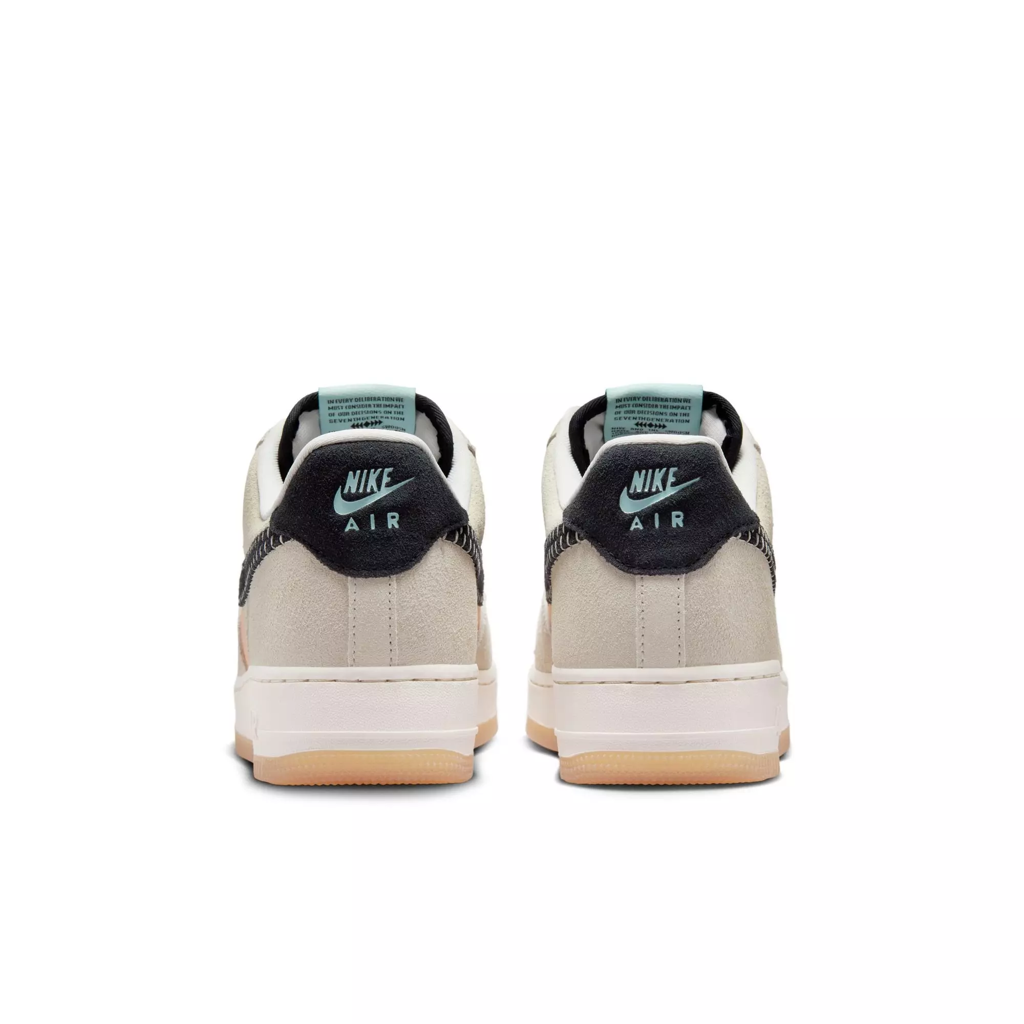 Nike Air Force 1 '07 N7 "Light Bone" Unisex Shoe - LIGHT BONE/BLACK/CITRON TINT