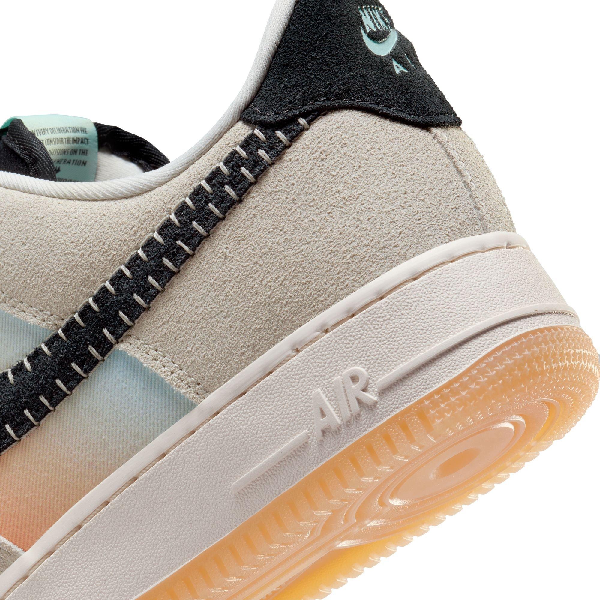 Nike Air Force 1 '07 N7 "Light Bone" Unisex Shoe - LIGHT BONE/BLACK/CITRON TINT Thumbnail View 4