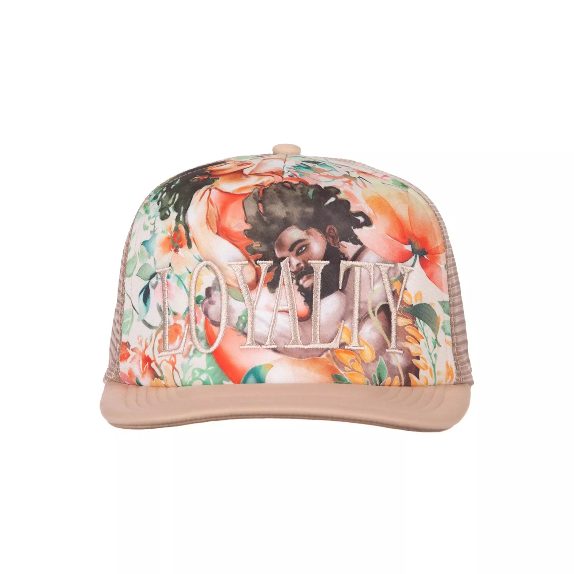 Hustle Gang Loyalty Trucker Snapback-Floral Pink - PINK