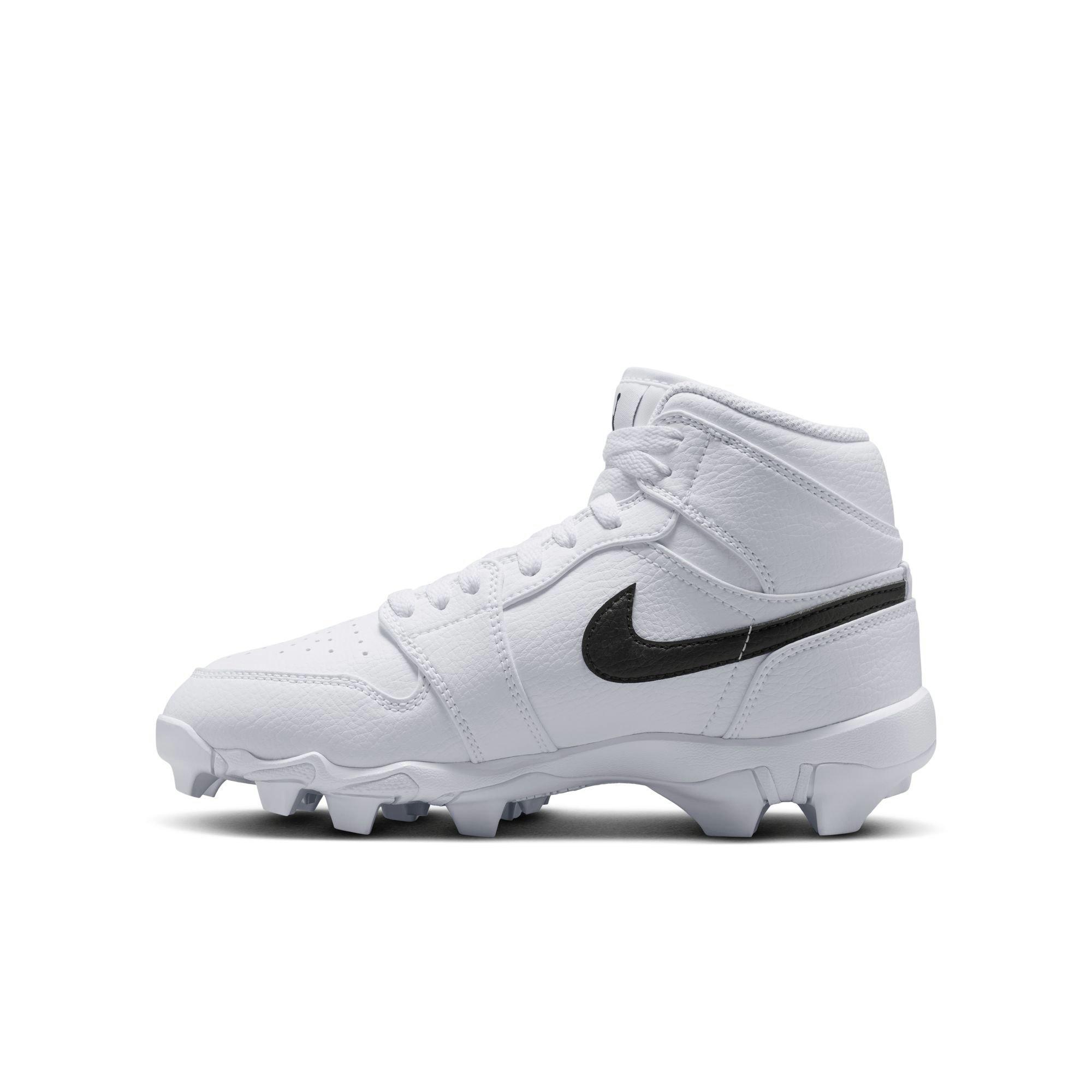 Jordan 1 Mid  Grade School Boys' "White/Black" Multisport Cleat