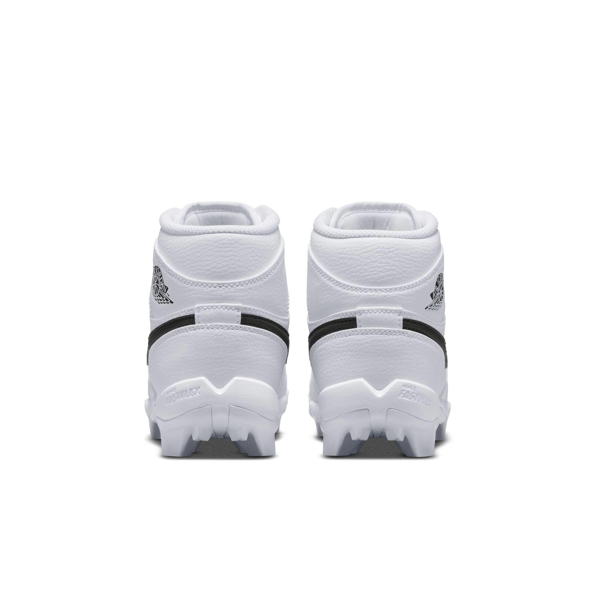 Jordan 1 Mid  Grade School Boys' "White/Black" Multisport Cleat