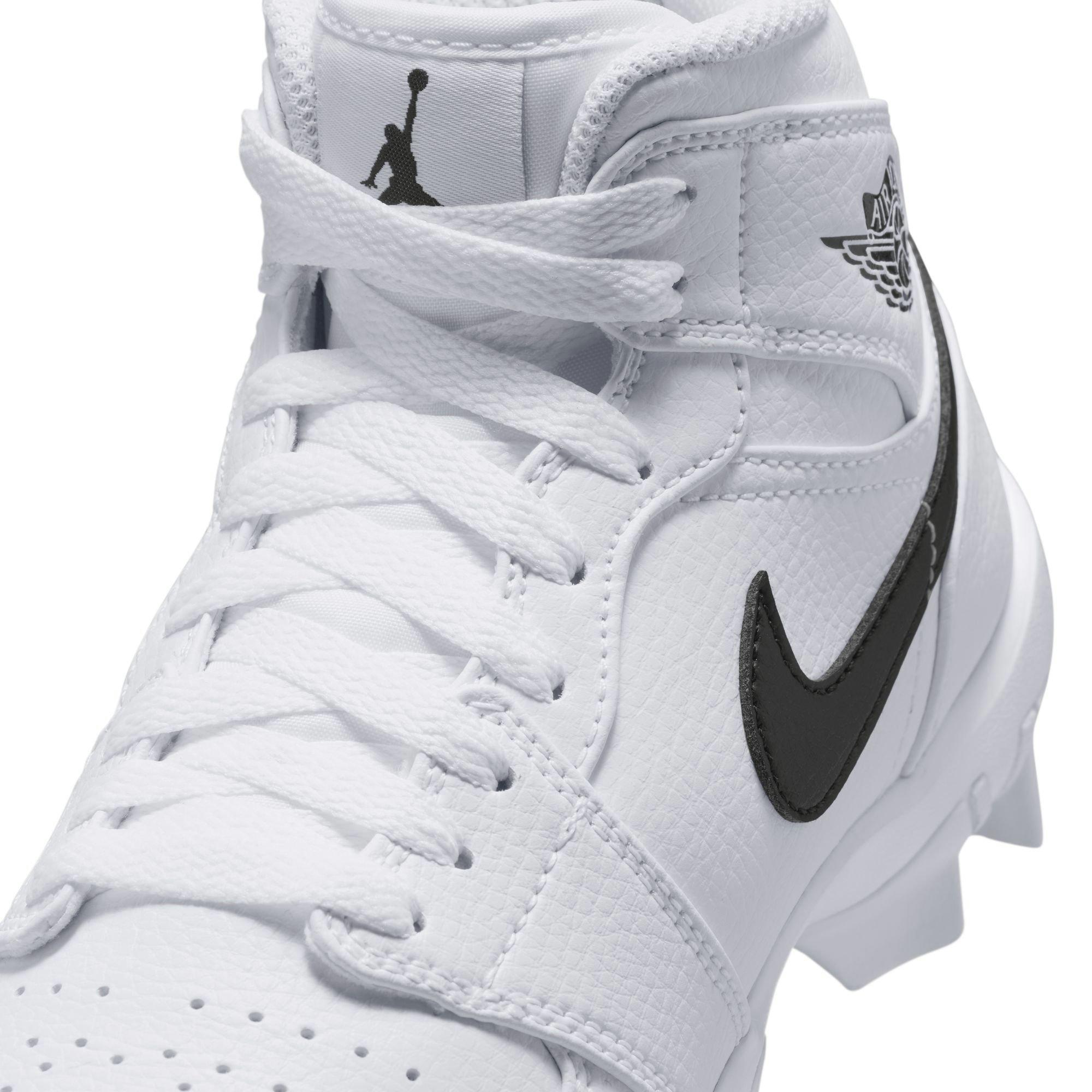 Jordan 1 Mid  Grade School Boys' "White/Black" Multisport Cleat
