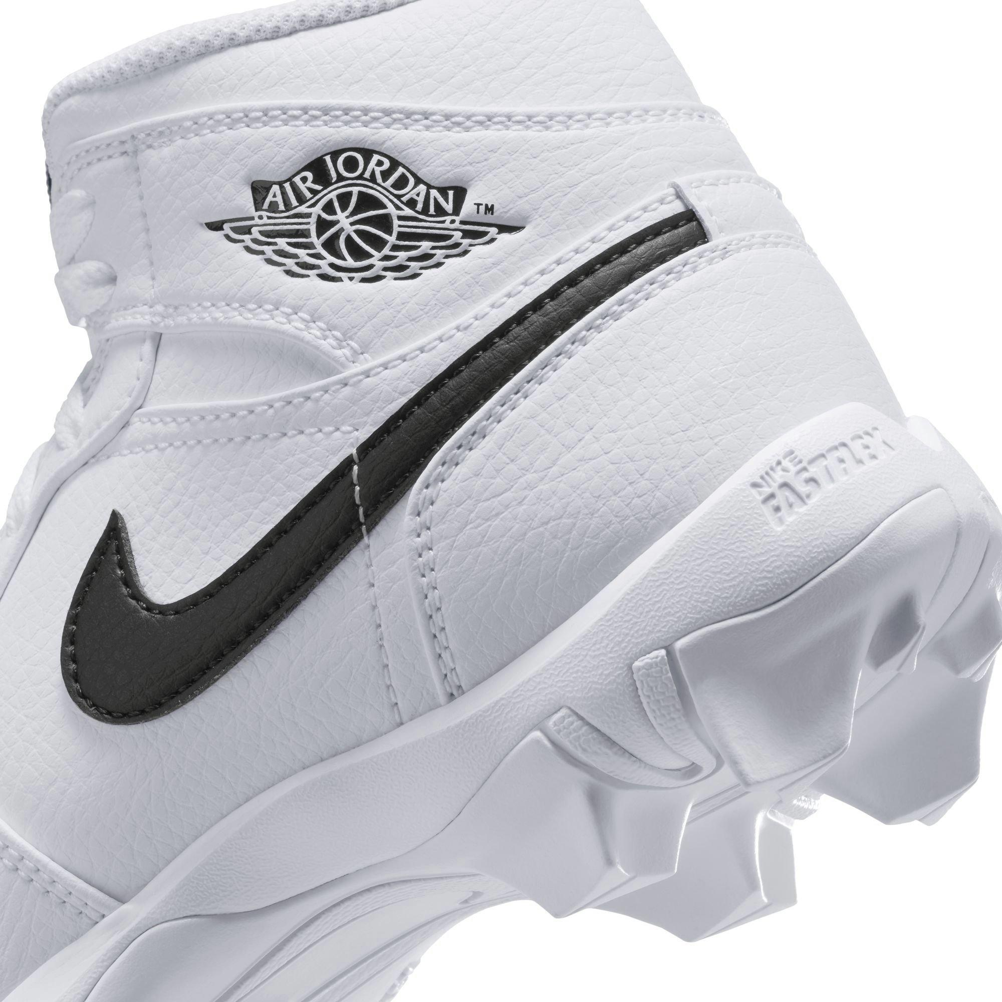 Jordan 1 Mid  Grade School Boys' "White/Black" Multisport Cleat