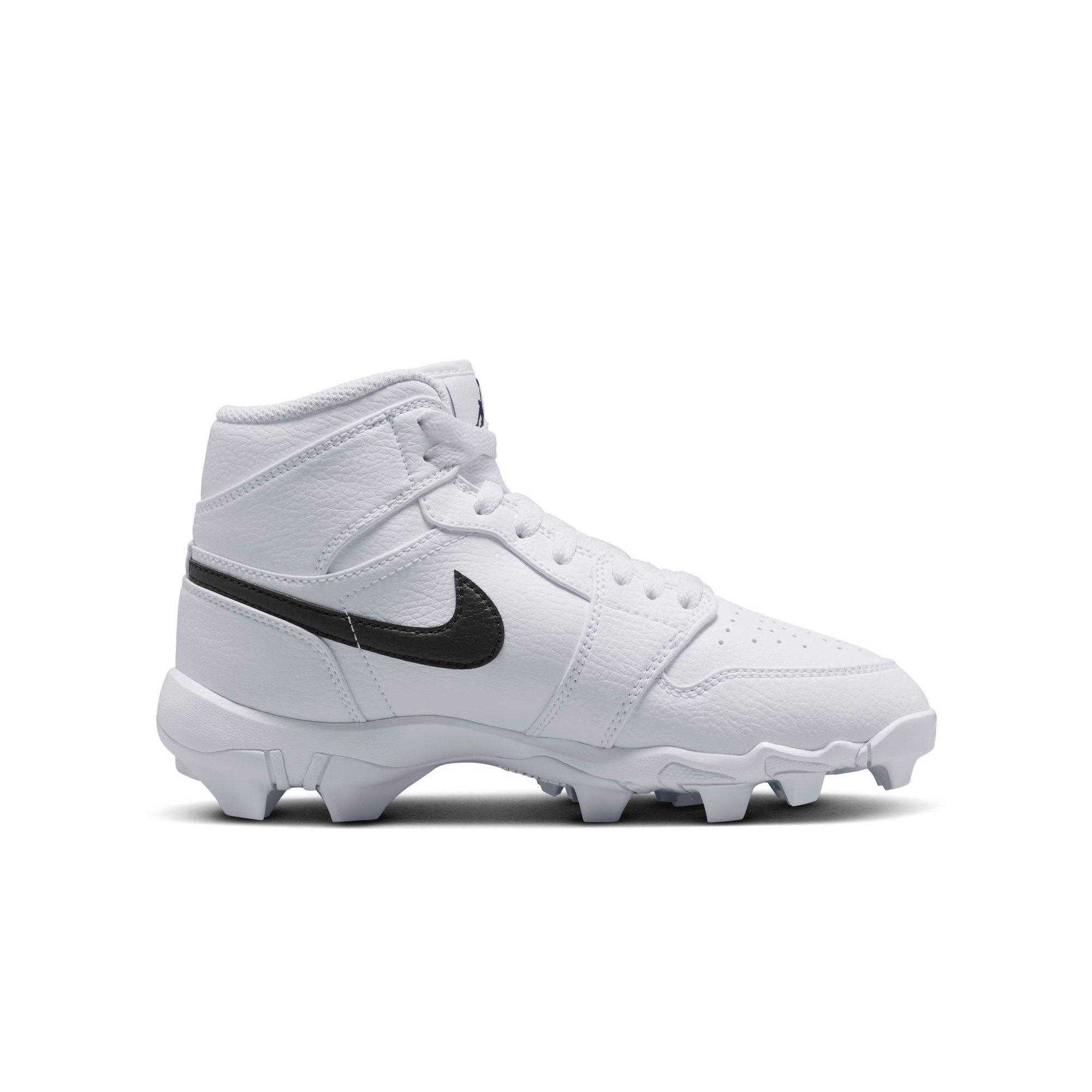 Jordan 1 Mid  Grade School Boys' "White/Black" Multisport Cleat