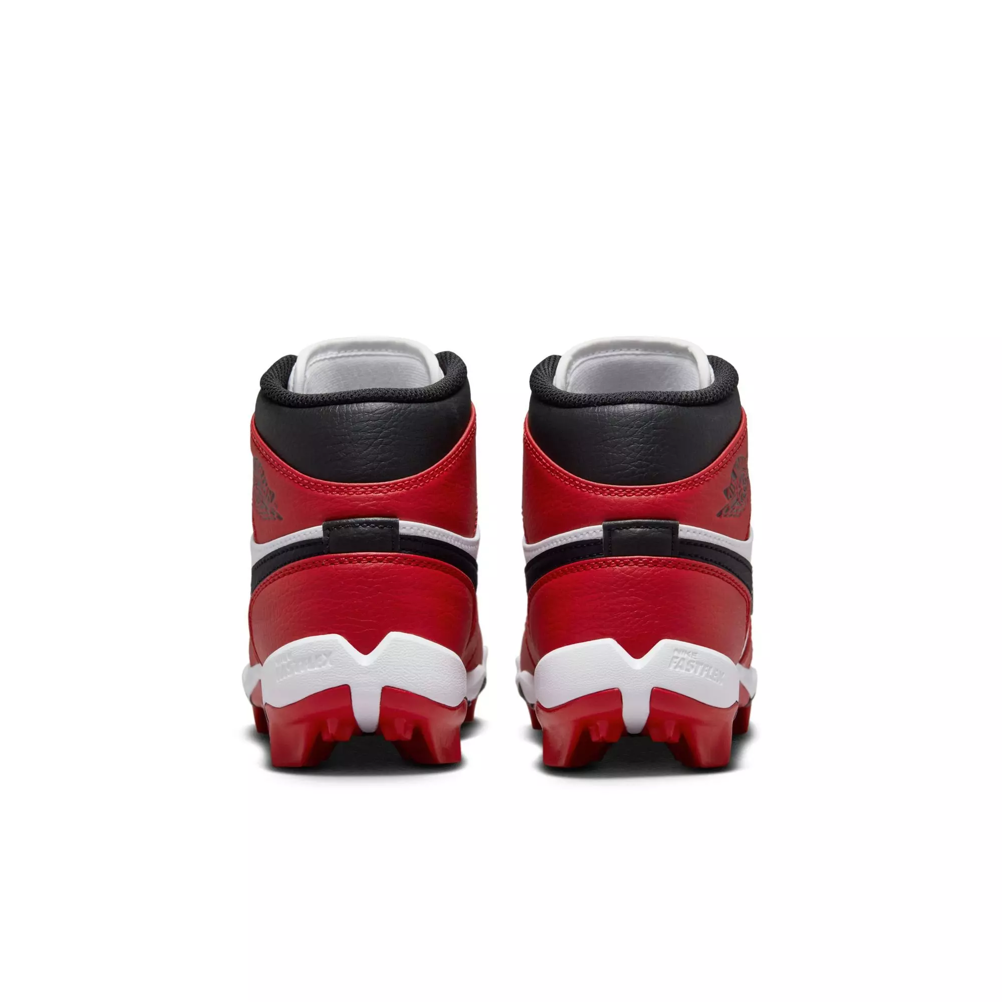 Jordan 1 Mid "White/Black/Gym Red" Grade School Boys' Multisport Cleat - WHITE/BLACK/RED