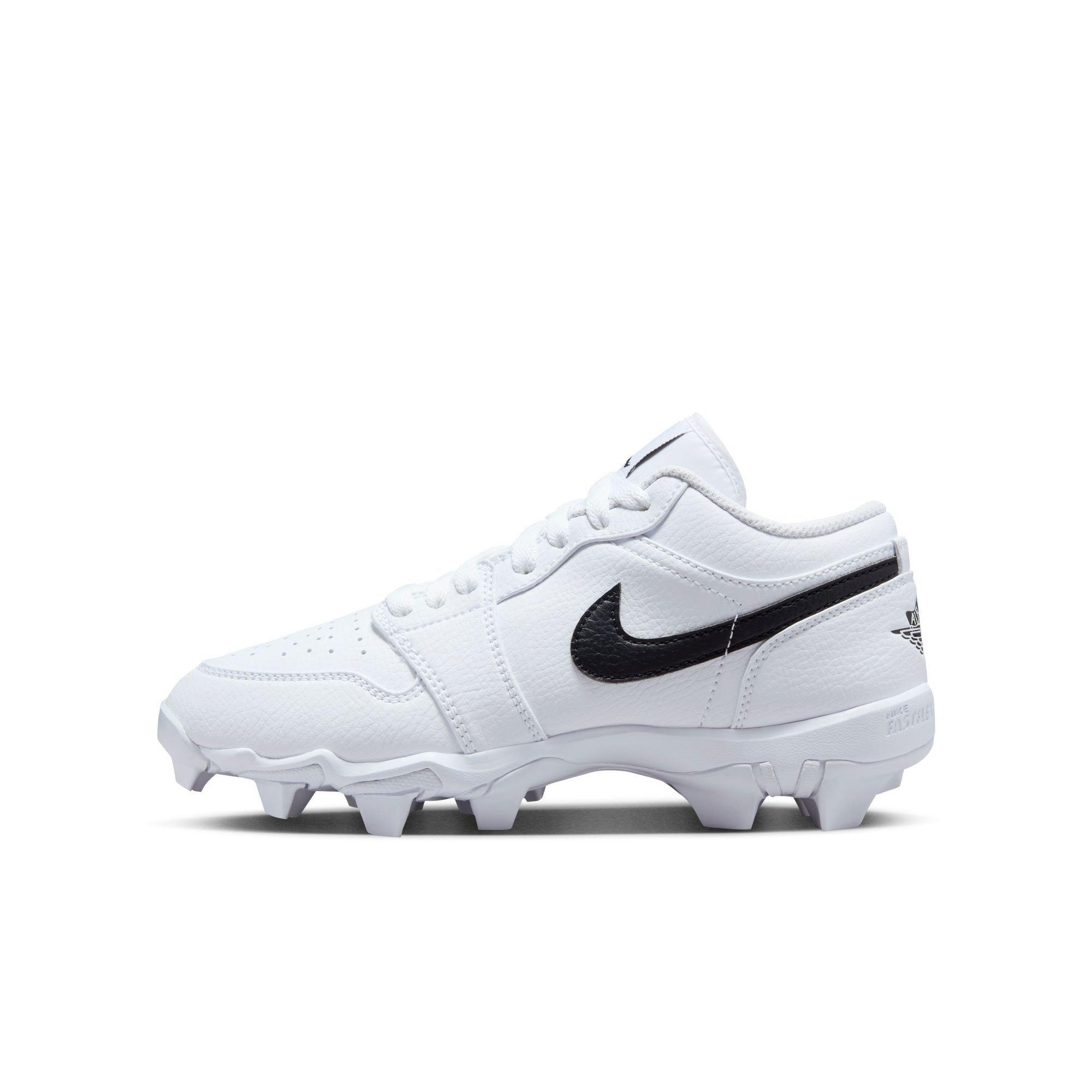 Jordan 1 Low  Grade School Boys' "White/Black" Multisport Cleat