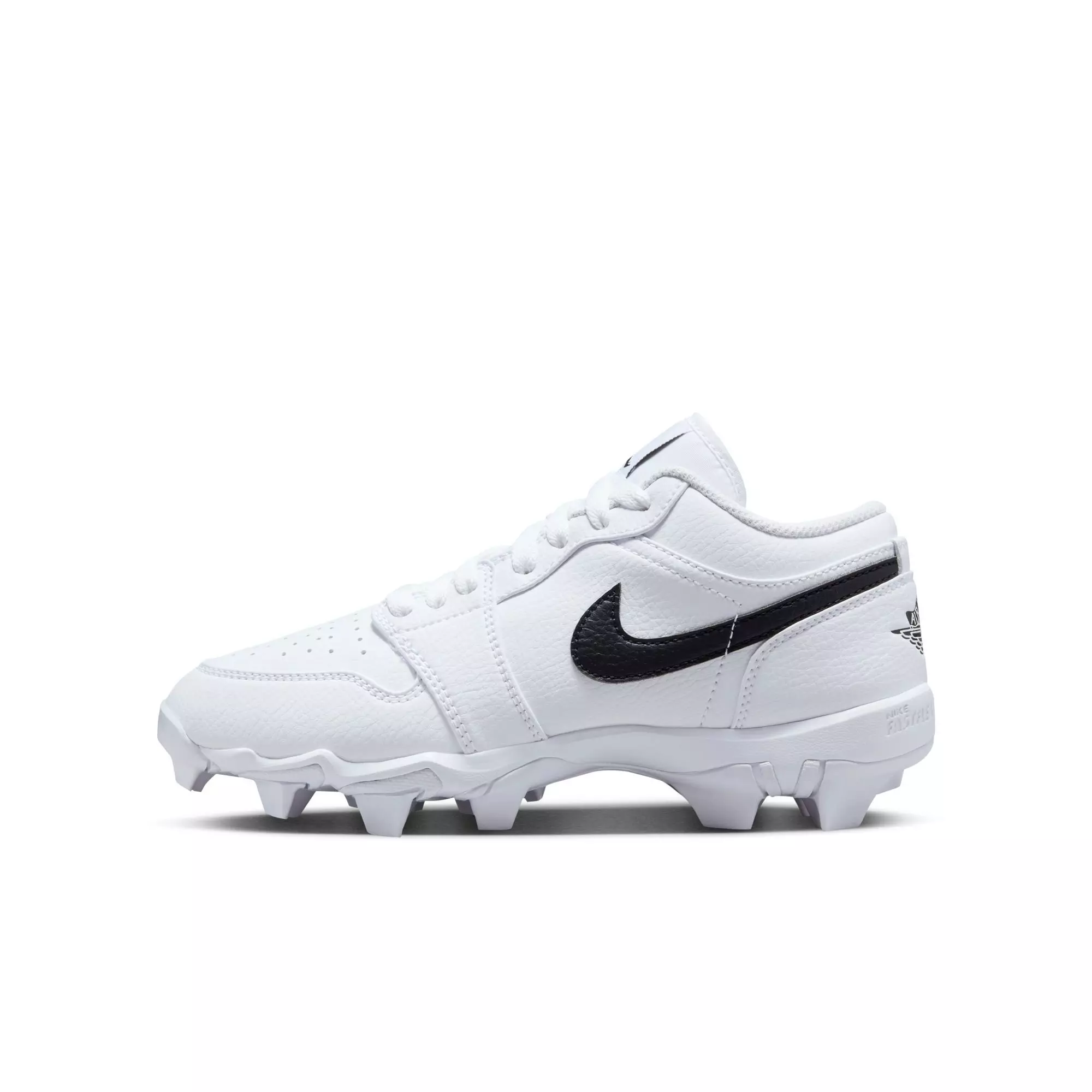 Jordan 1 Low "White/Black" Grade School Boys' Multisport Cleat - WHITE/BLACK