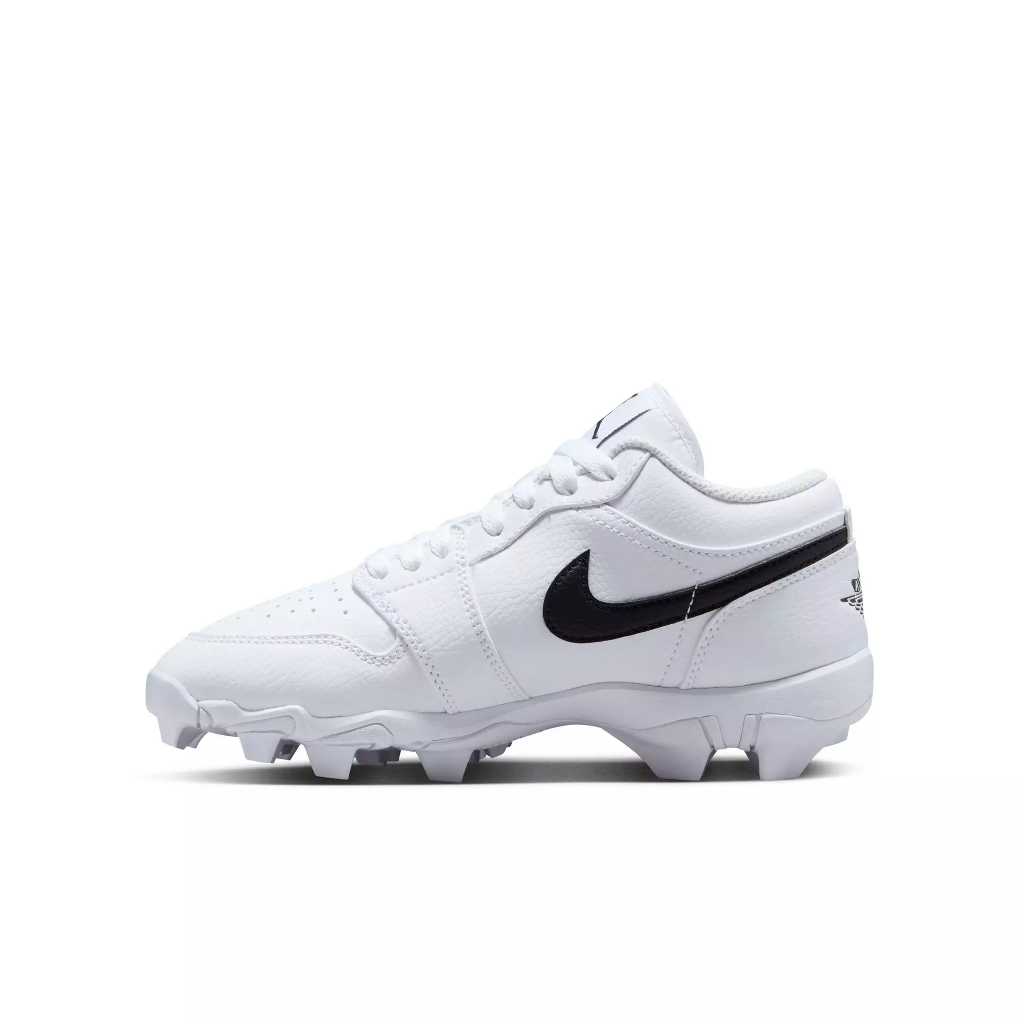 Jordan 1 Low "White/Black" Grade School Boys' Multisport Cleat - WHITE/BLACK