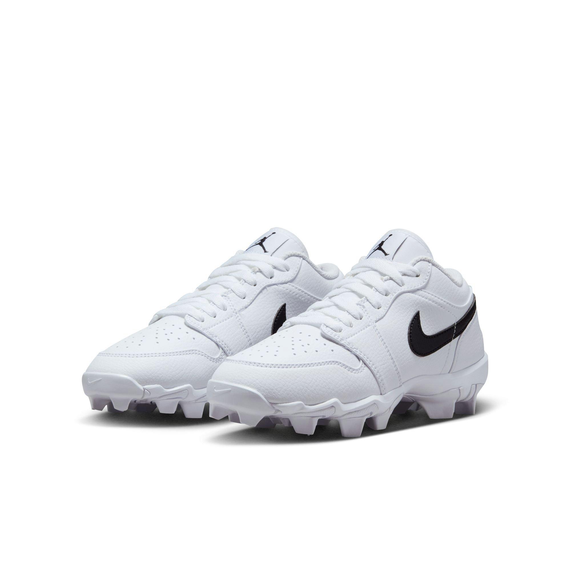 Jordan 1 Low  Grade School Boys' "White/Black" Multisport Cleat