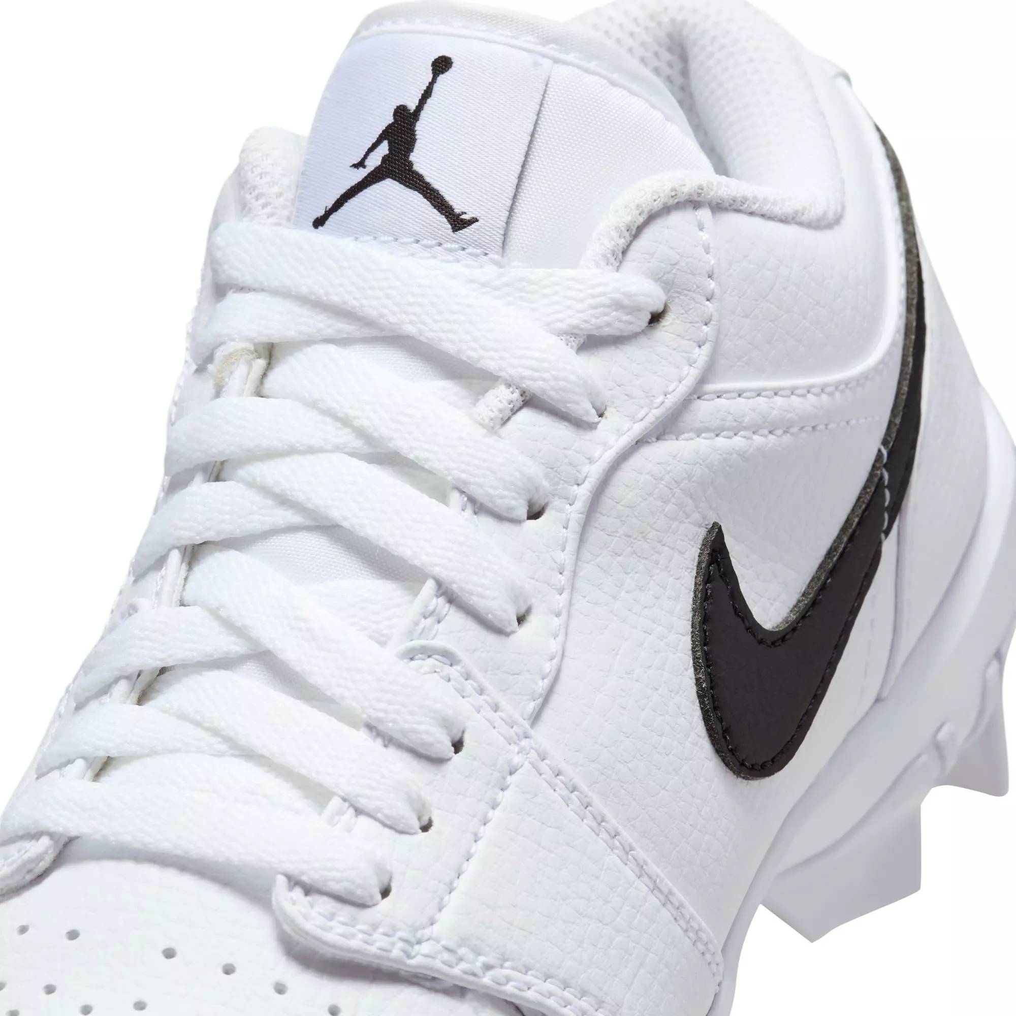Jordan 1 Low "White/Black" Grade School Boys' Multisport Cleat - WHITE/BLACK