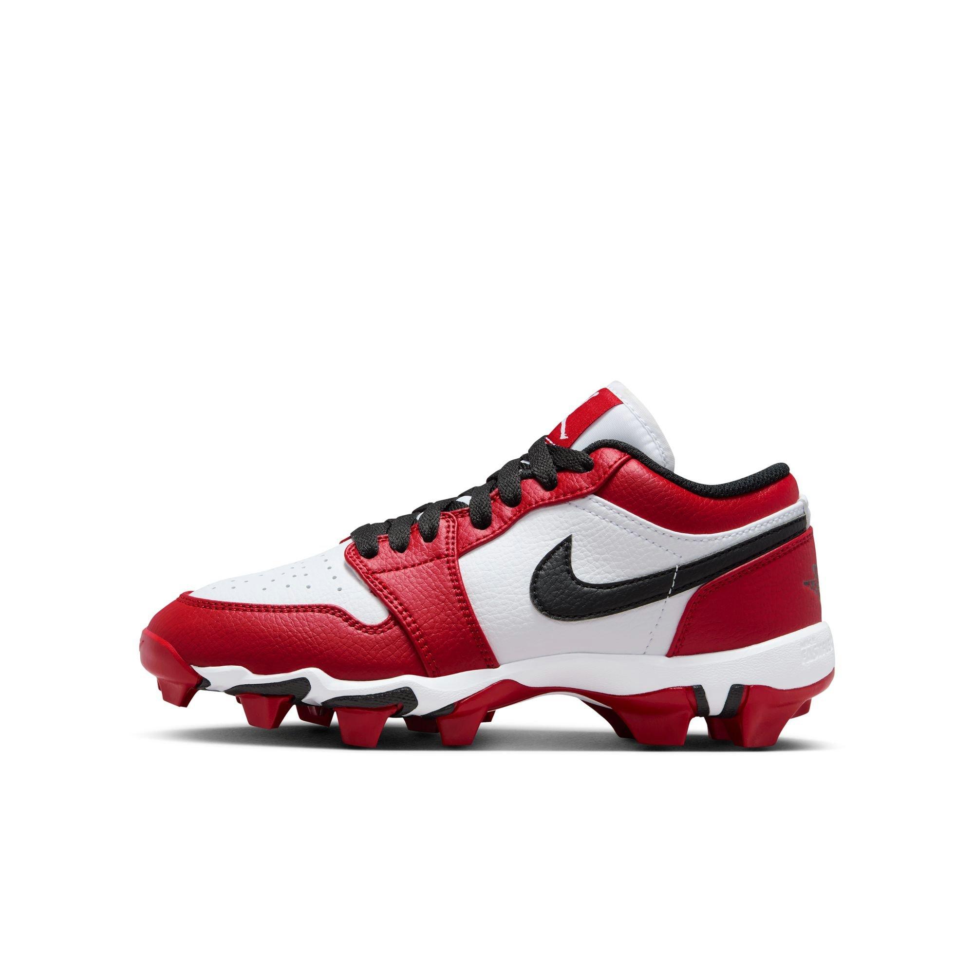 Jordan 1 Low  Grade School Boys' "White/Black/Gym Red" Multisport Cleat