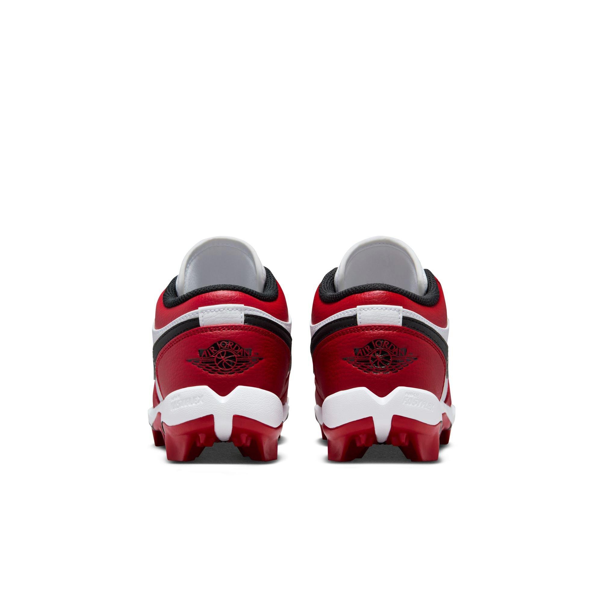 Jordan 1 Low  Grade School Boys' "White/Black/Gym Red" Multisport Cleat