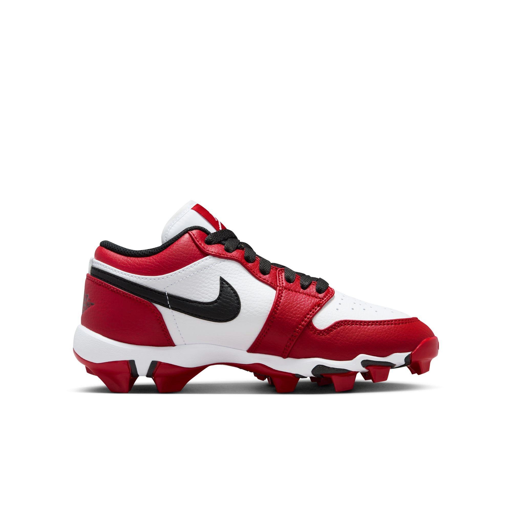 Jordan 1 Low  Grade School Boys' "White/Black/Gym Red" Multisport Cleat