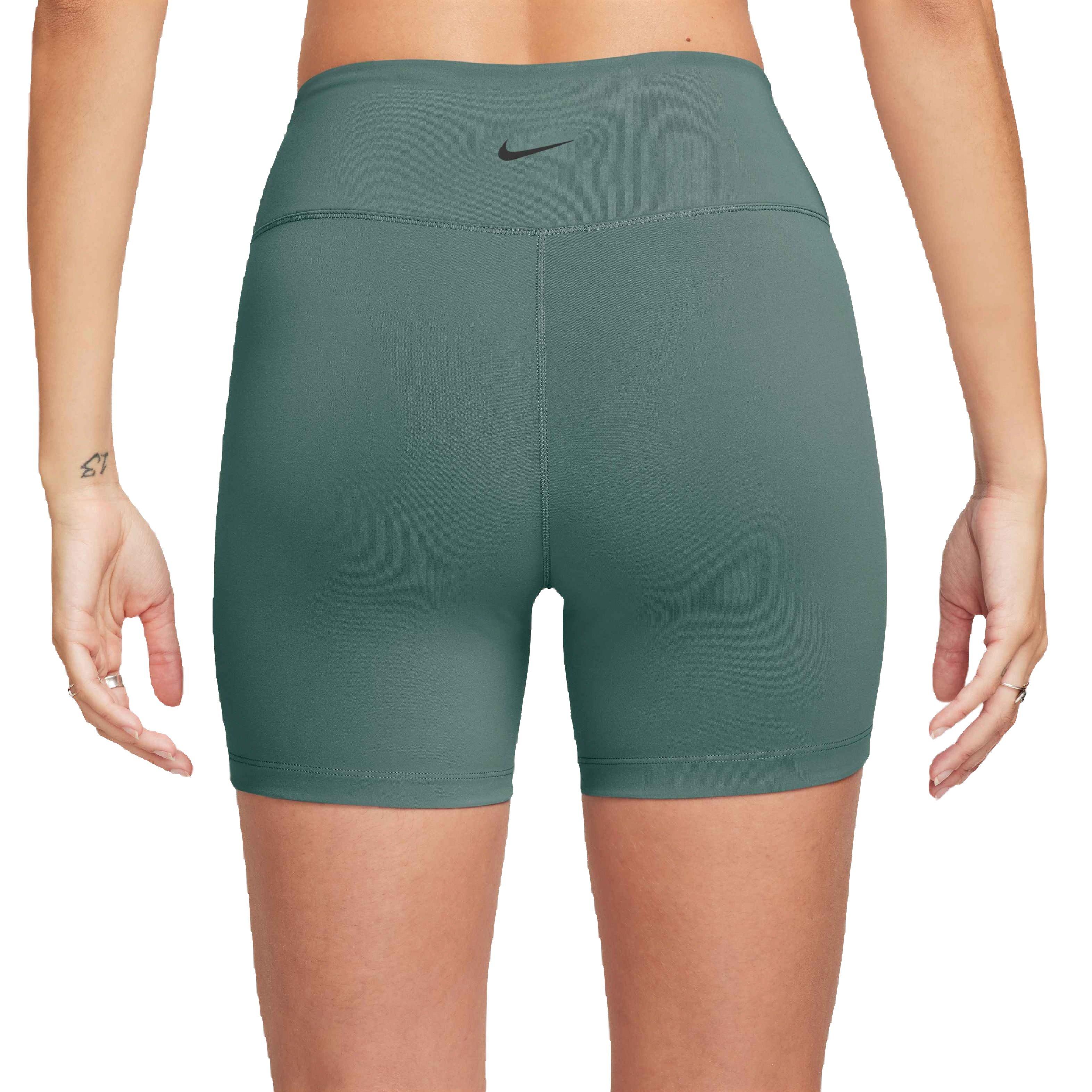 Nike One Dri-FIT High-Waisted 5" Bike Women's Green Shorts