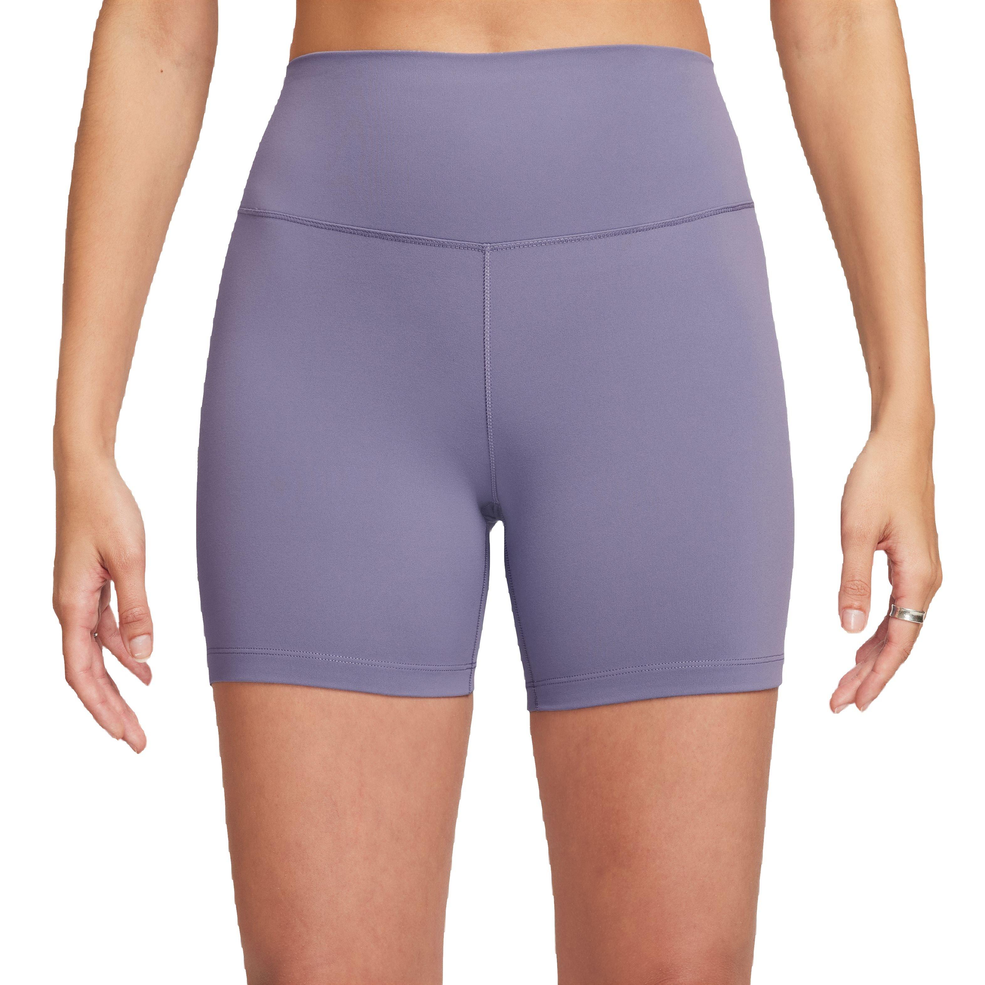 Nike Women's One Dri-FIT High-Waisted 5" Bike Shorts - DK PURPLE