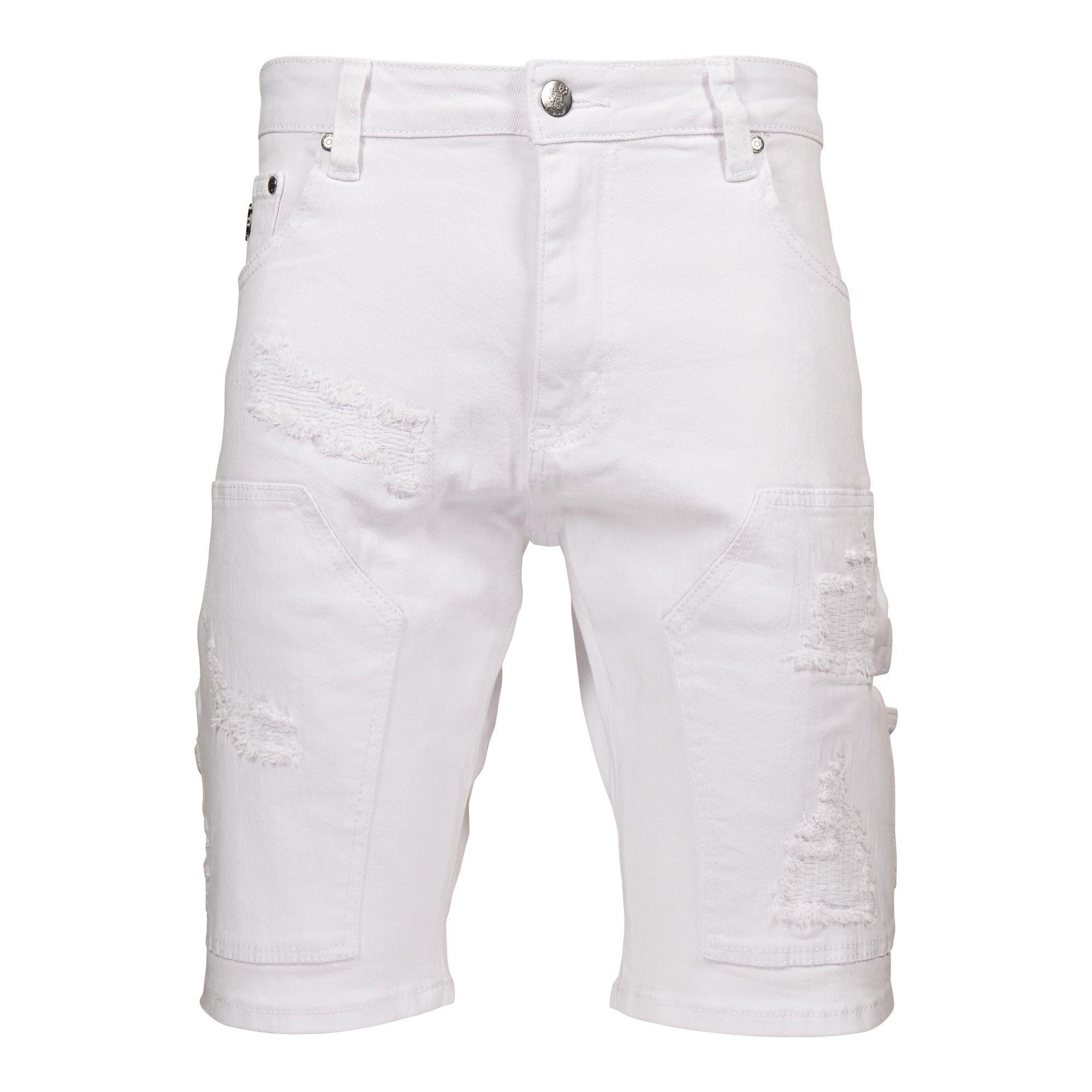 Grindhouse Men's Rip N Repair Shorts - White - WHITE