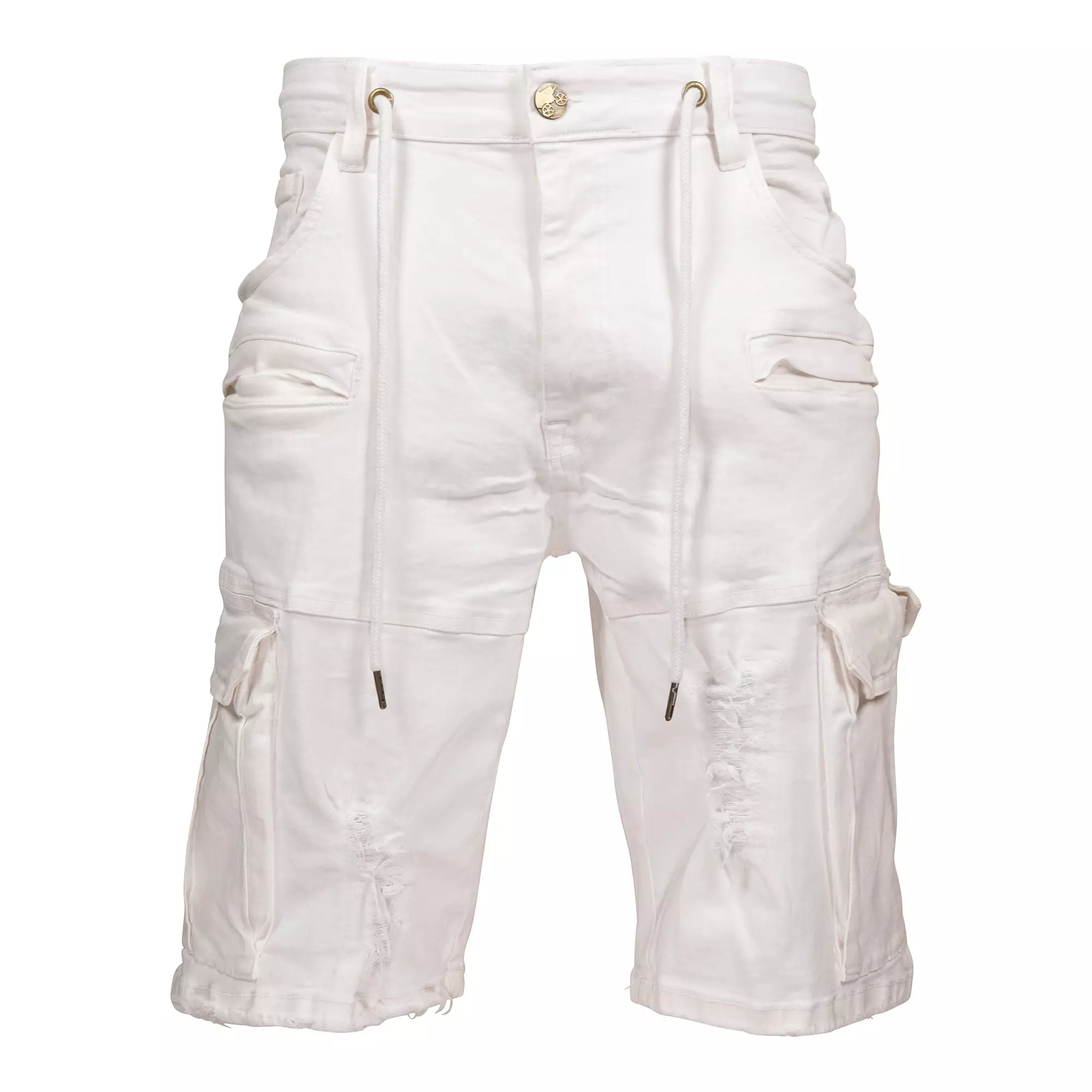 Grindhouse Men's White Cargo Pocket Shorts