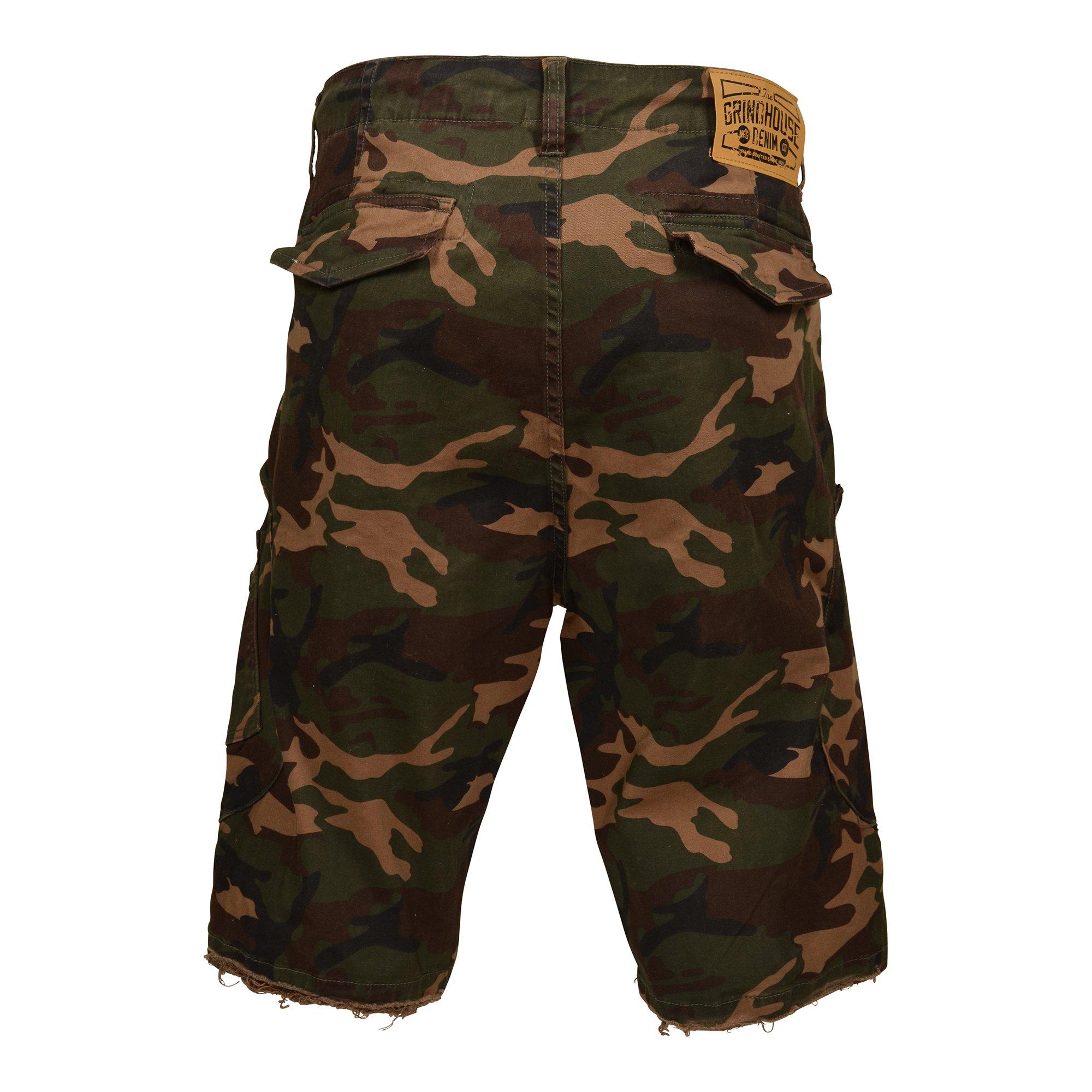 Grindhouse Camo Twill Cargo Pocket Men's Shorts