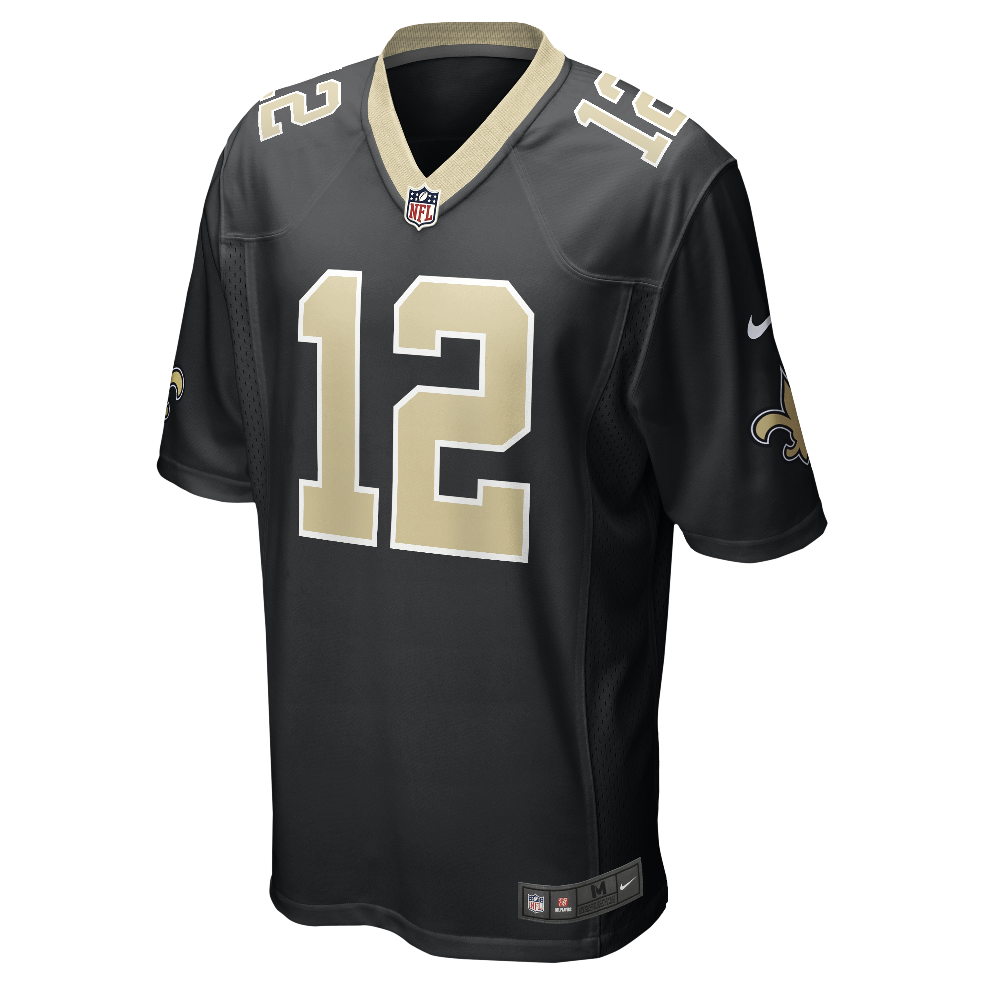Nike Men's Chris Olave New Orleans Saints Game Jersey - BLACK Thumbnail View 1