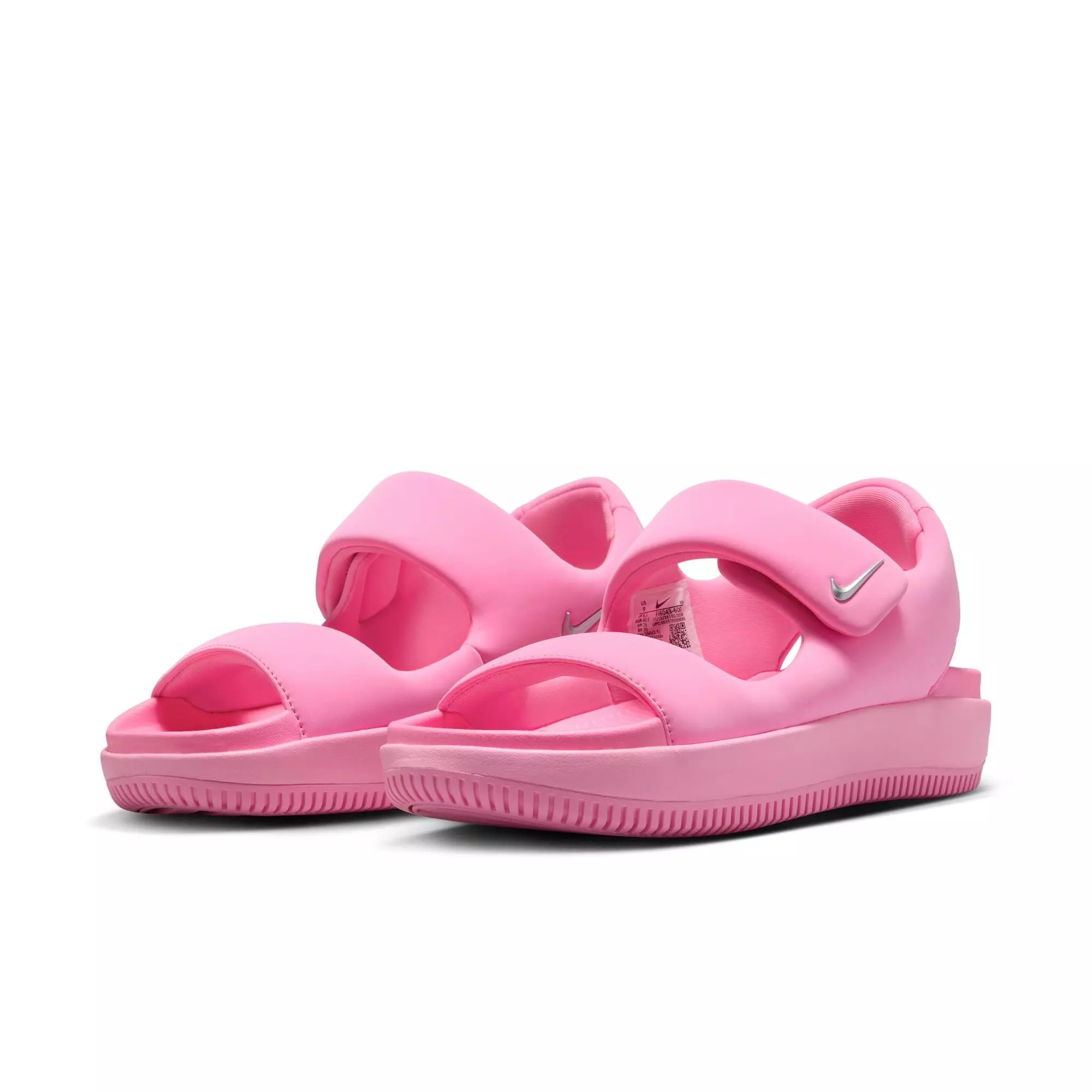 Nike Calm "Hyper Pink/Metallic Silver" Women's Sandal - PINK
