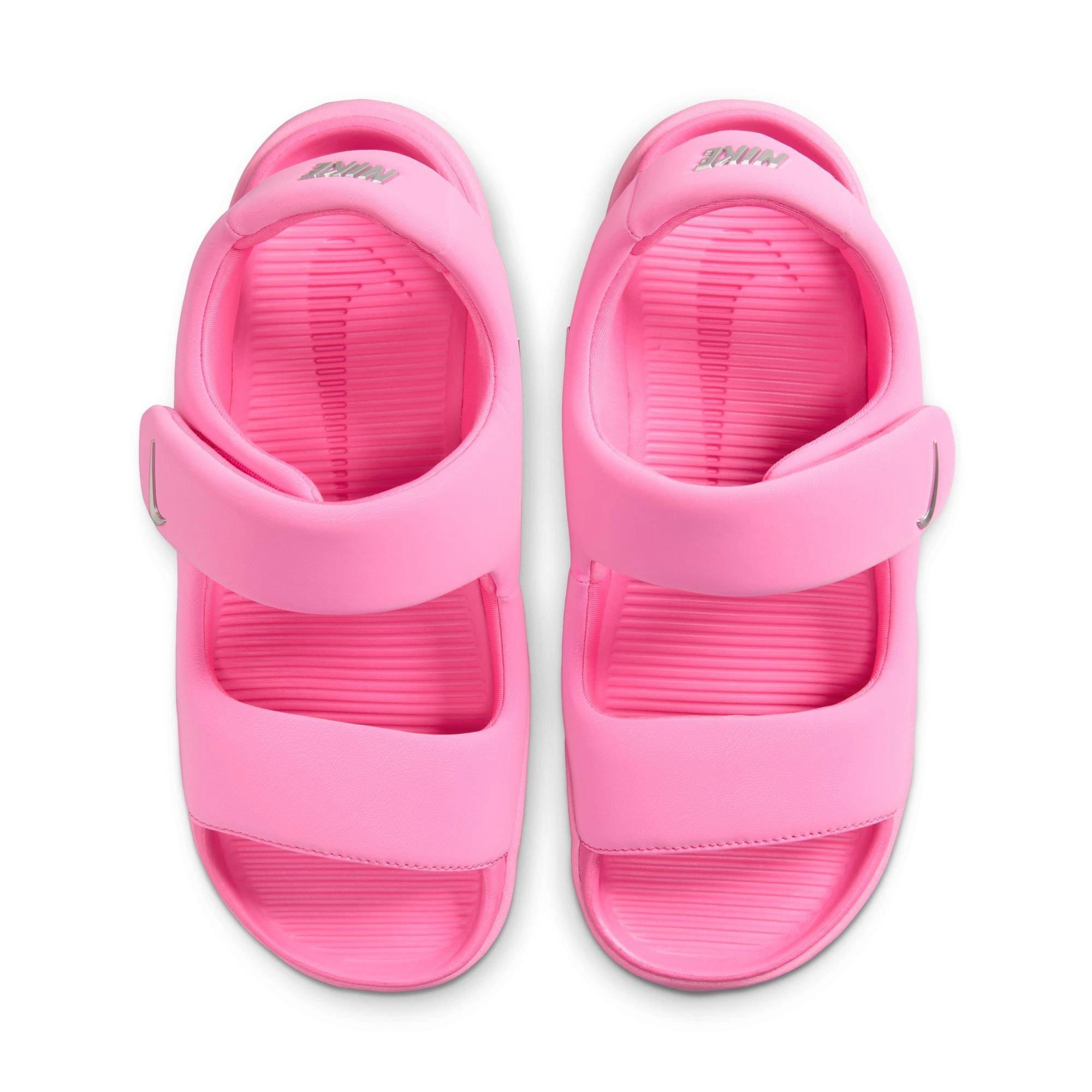 Nike Calm "Hyper Pink/Metallic Silver" Women's Sandal - PINK Thumbnail View 7