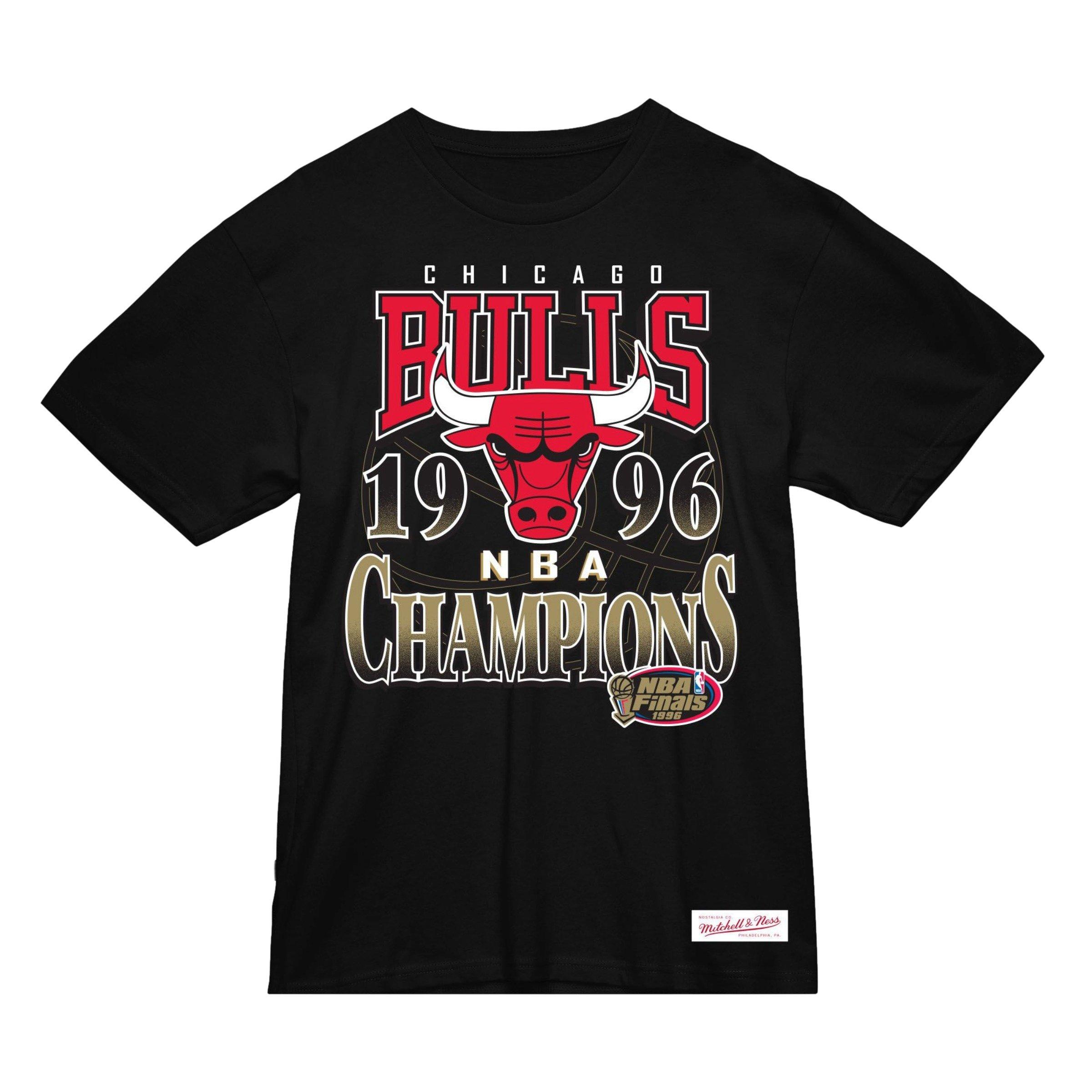 Mitchell & Ness Men's Chicago Bulls Champions Tee- Black - BLACK Thumbnail View 1