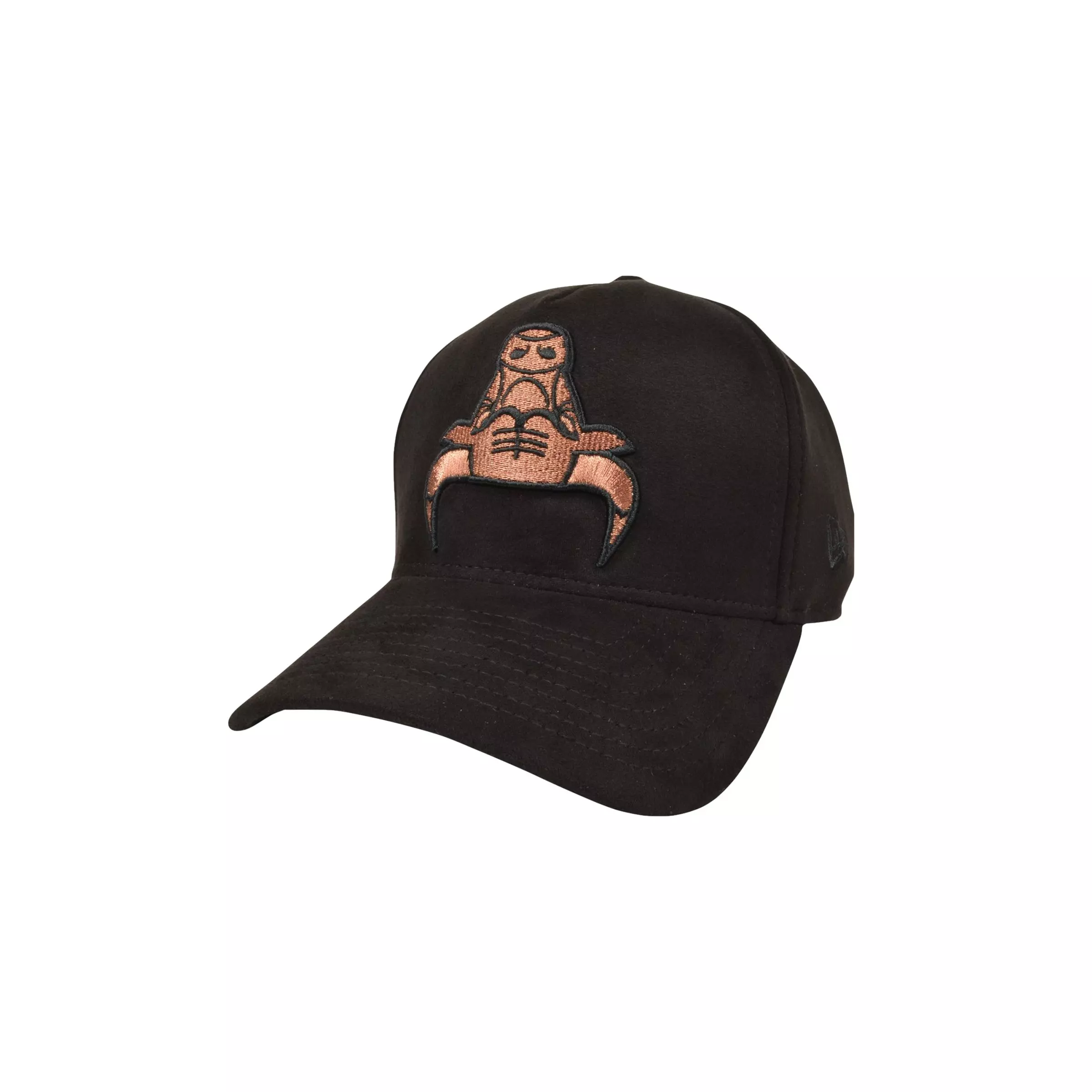 New Era Chicago Bulls 9FORTY A-Frame Suede Snapback-Black/Bronze - BLACK