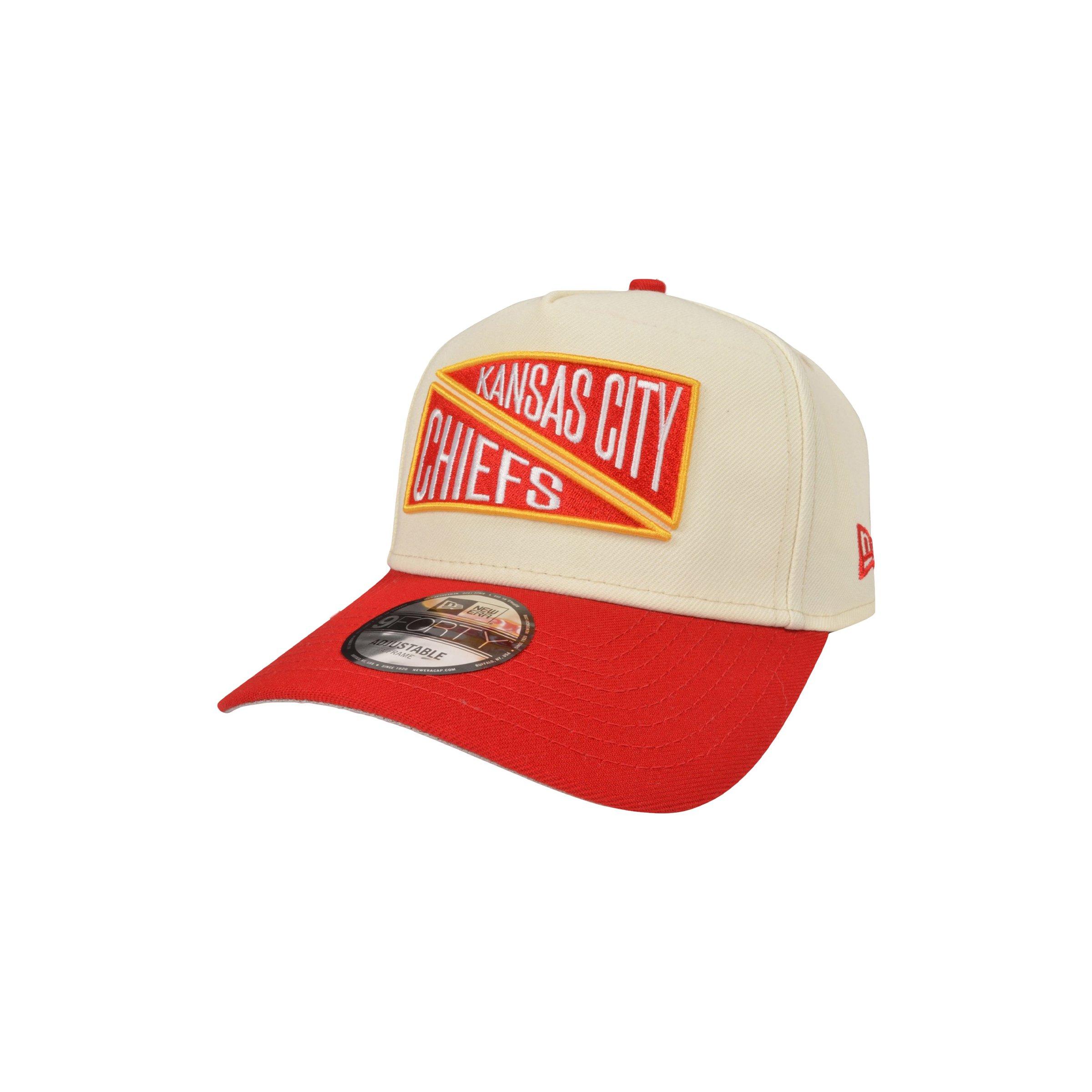 New Era Kansas City Chiefs 9FORTY A-Frame Team Flag Snapback - WHITE/RED