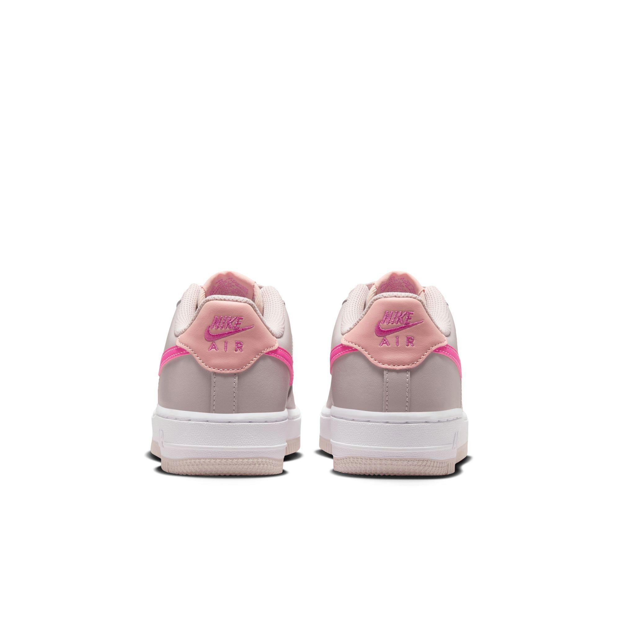 Nike Air Force 1 Grade School Girls' Platinum Violet/Pinksicle/Arctic Orange Shoe