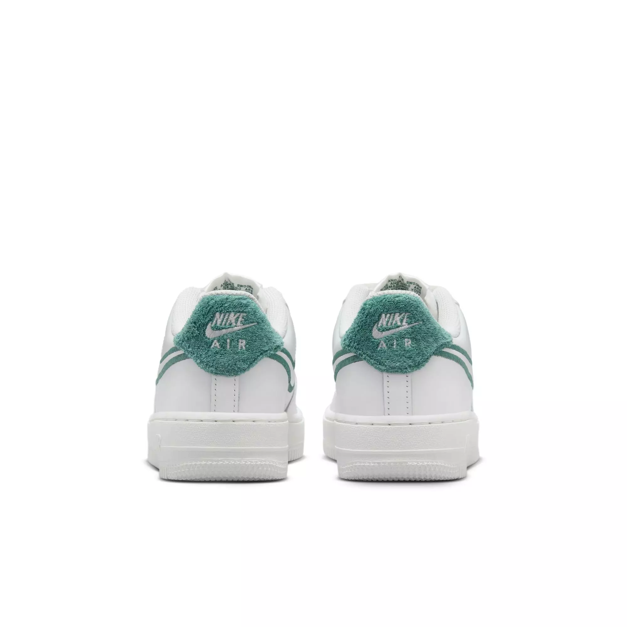 Nike Air Force 1 LV8 2 "Summit White/Bicoastal" Grade School Girls' Shoe - WHITE/GREEN